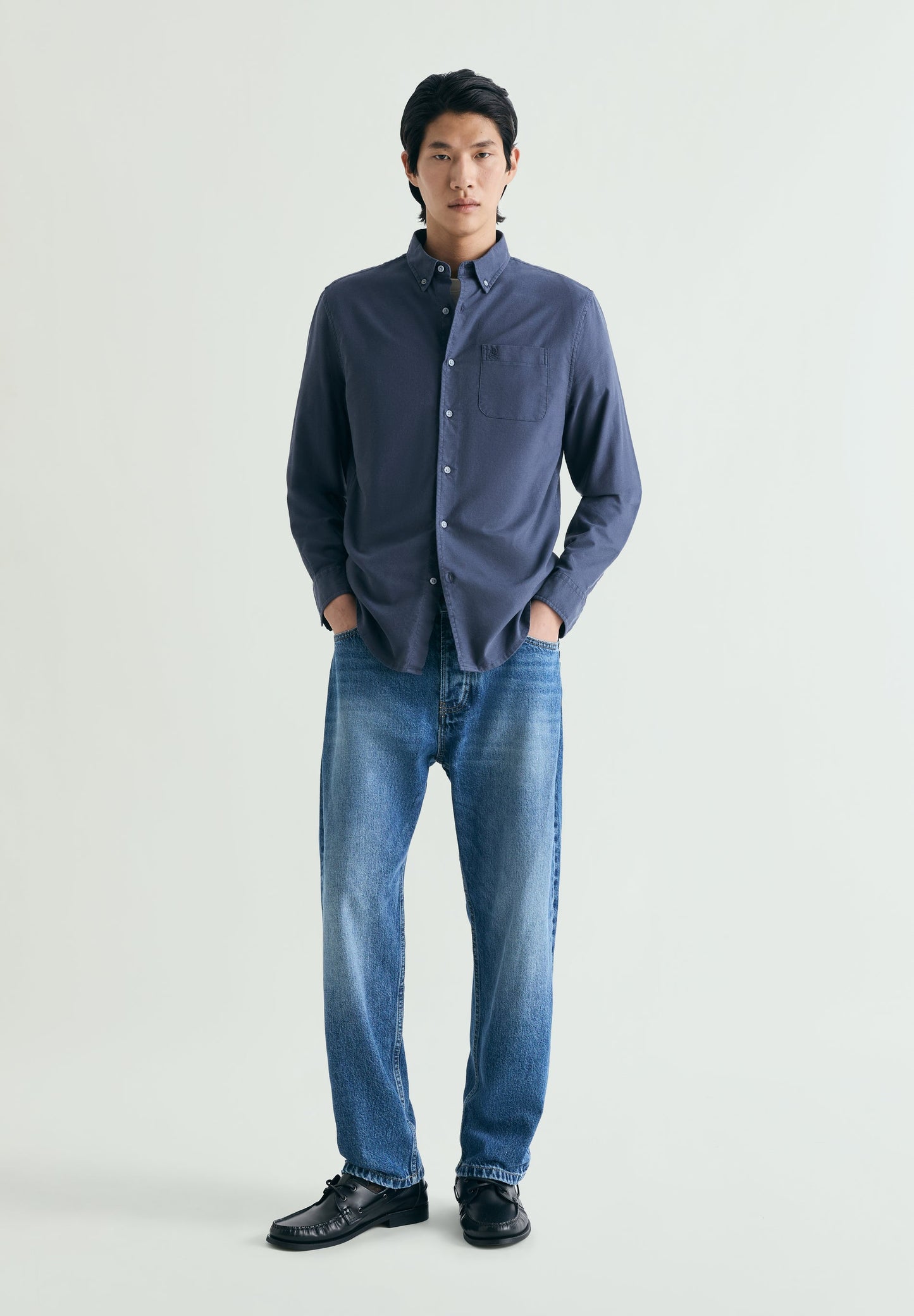 OXFORD SHIRT WITH MATCHING EMBROIDERY