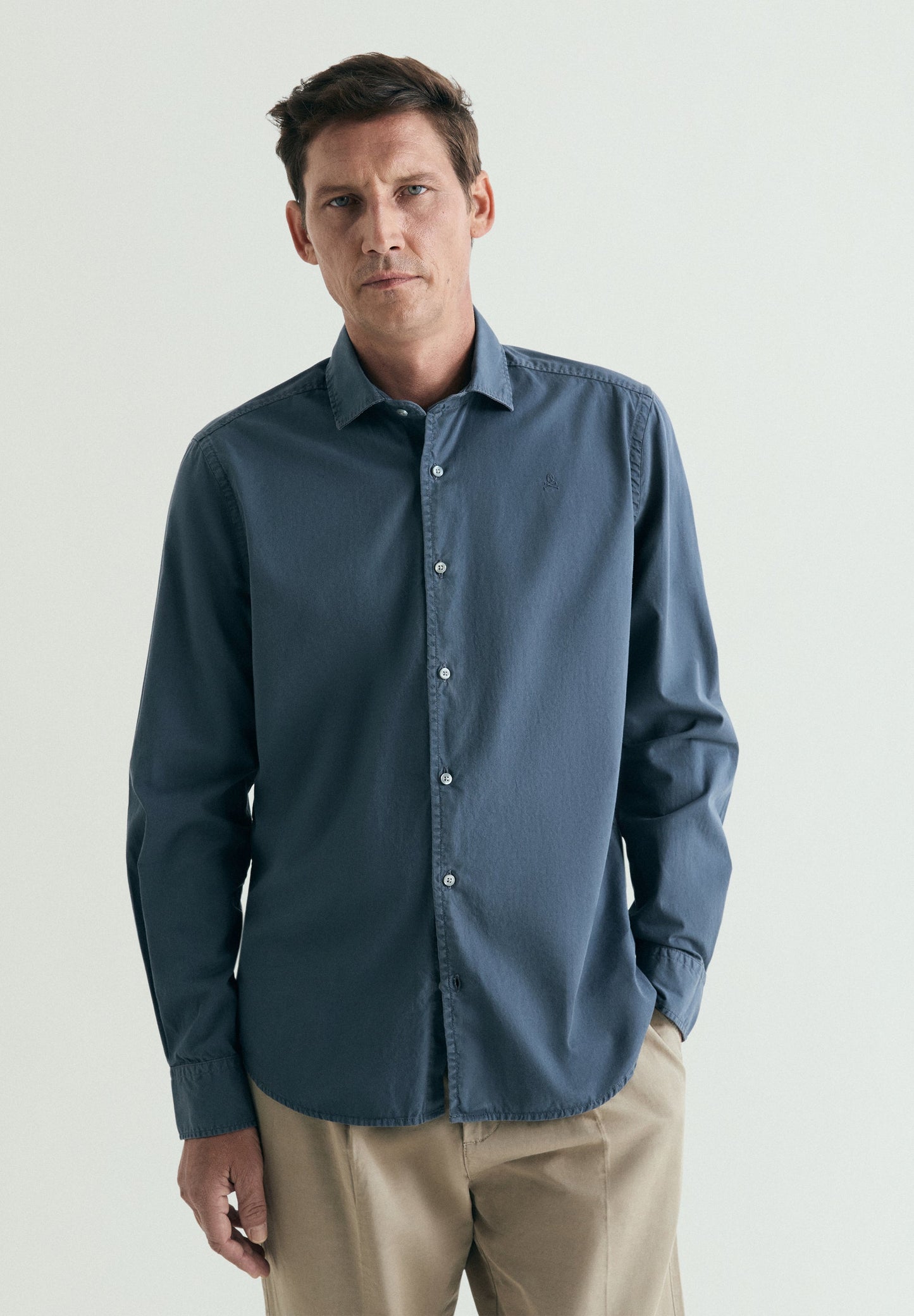 REGULAR FIT EMBROIDERED SHIRT