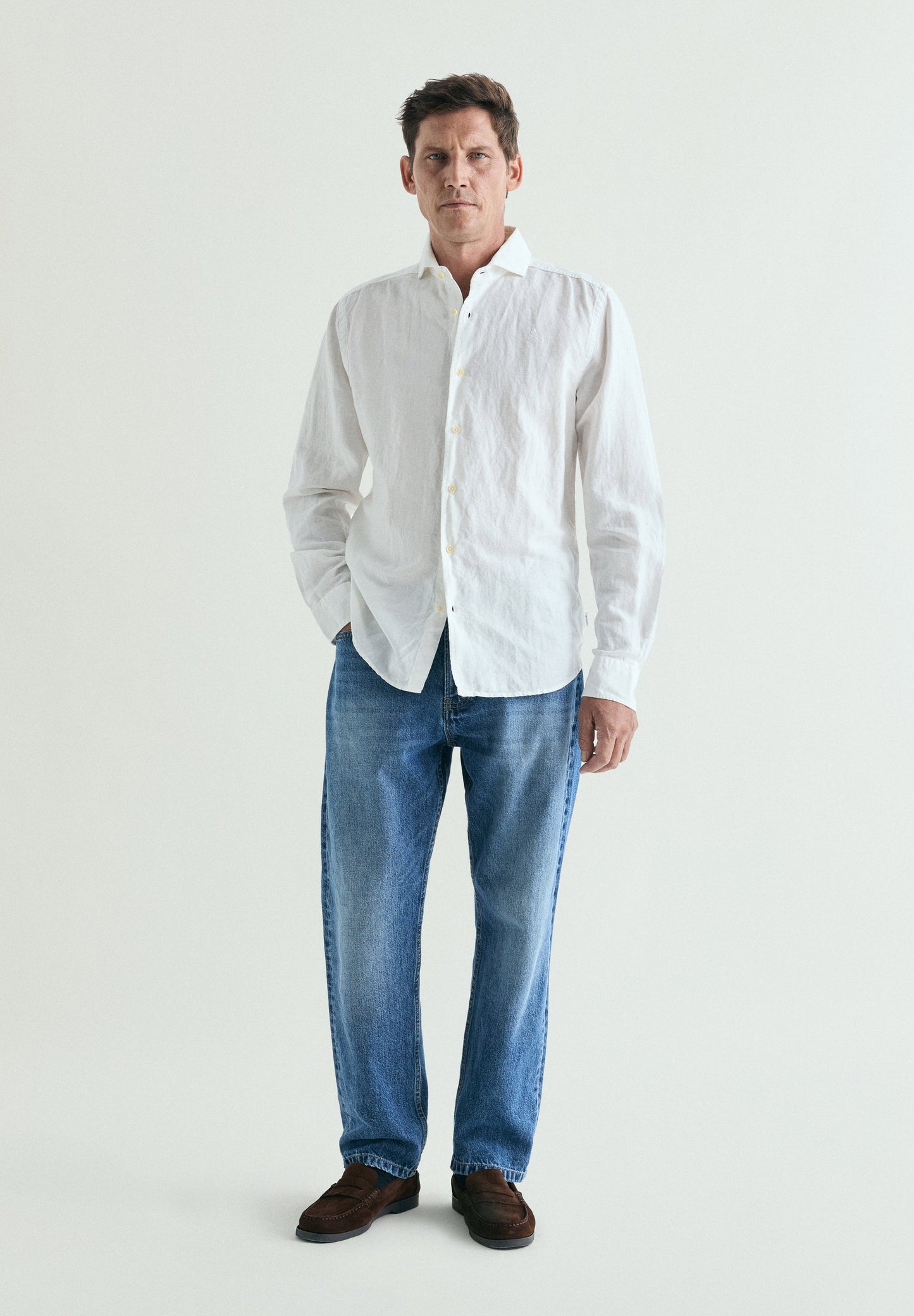 REGULAR FIT LINEN SHIRT