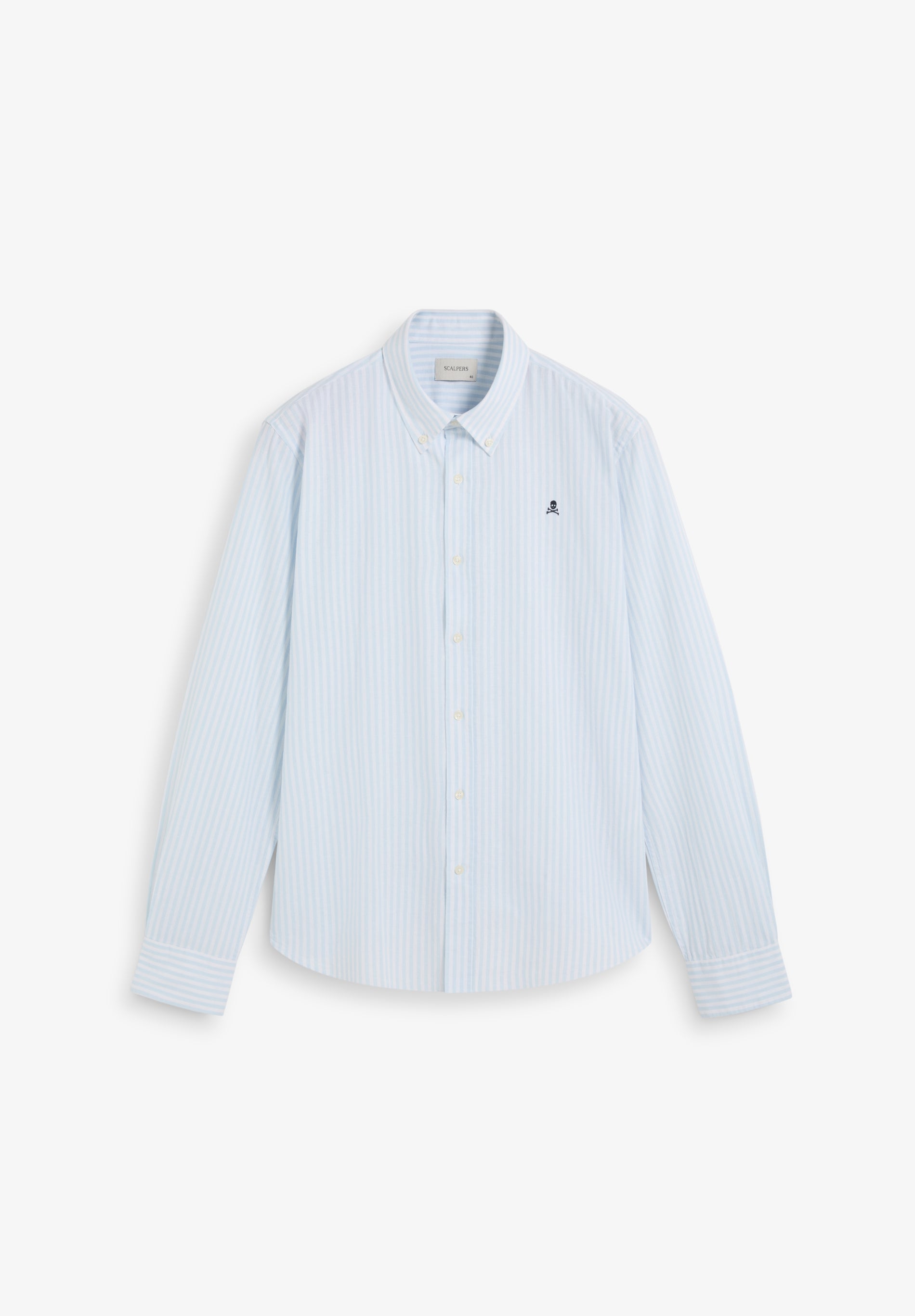 COTTON AND LINEN OXFORD SHIRT