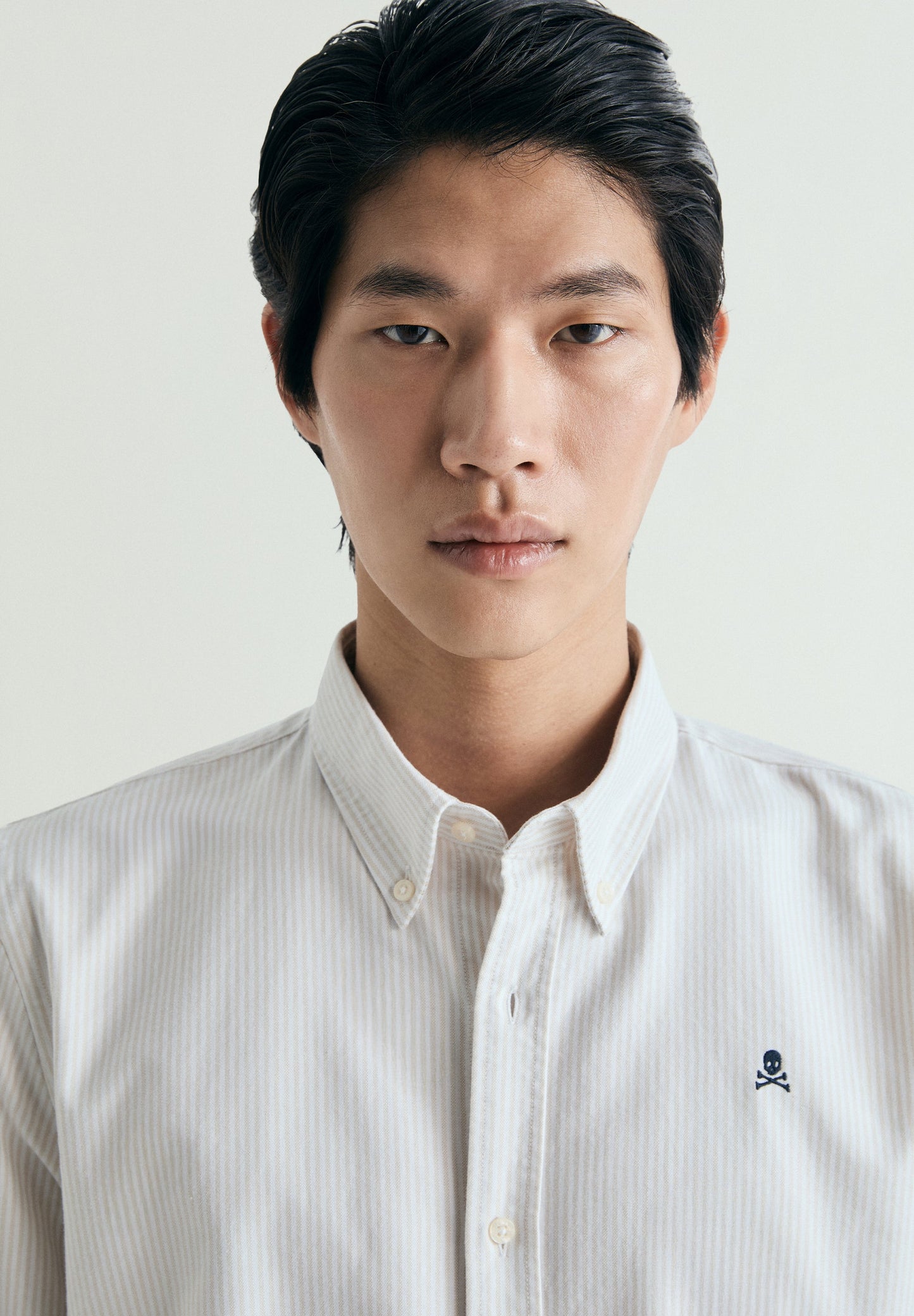 STRIPED PRINTED OXFORD SHIRT