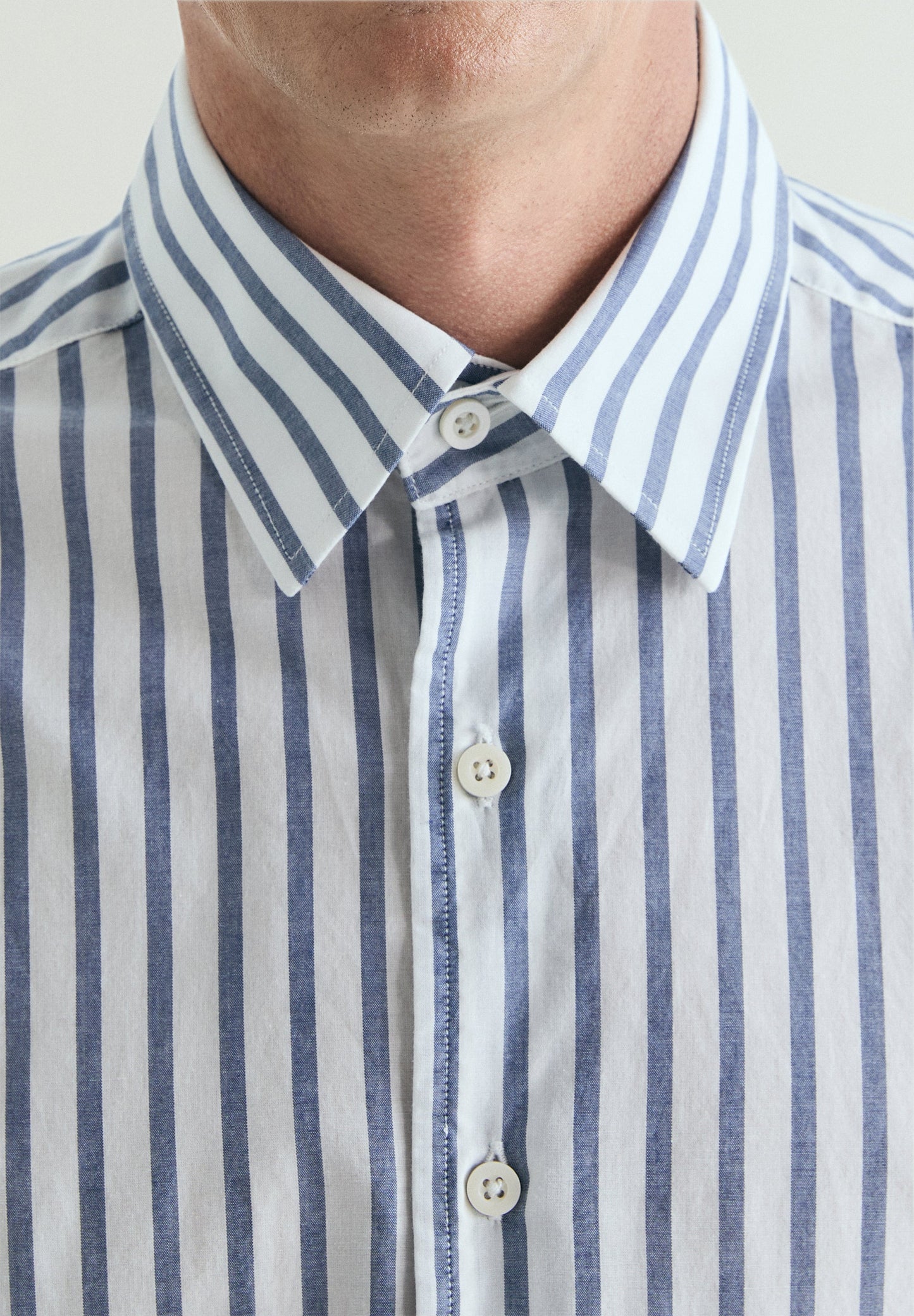 REGULAR FIT STRIPED COTTON SHIRT