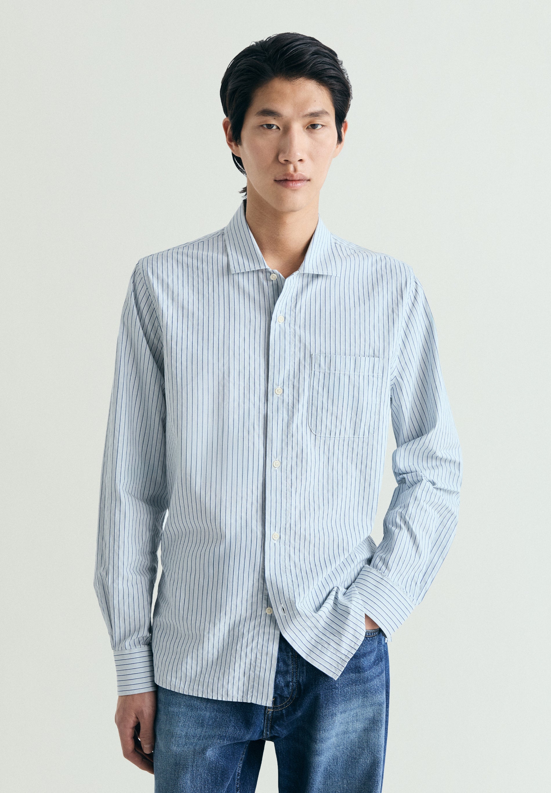 STRIPED SHIRT WITH POCKET