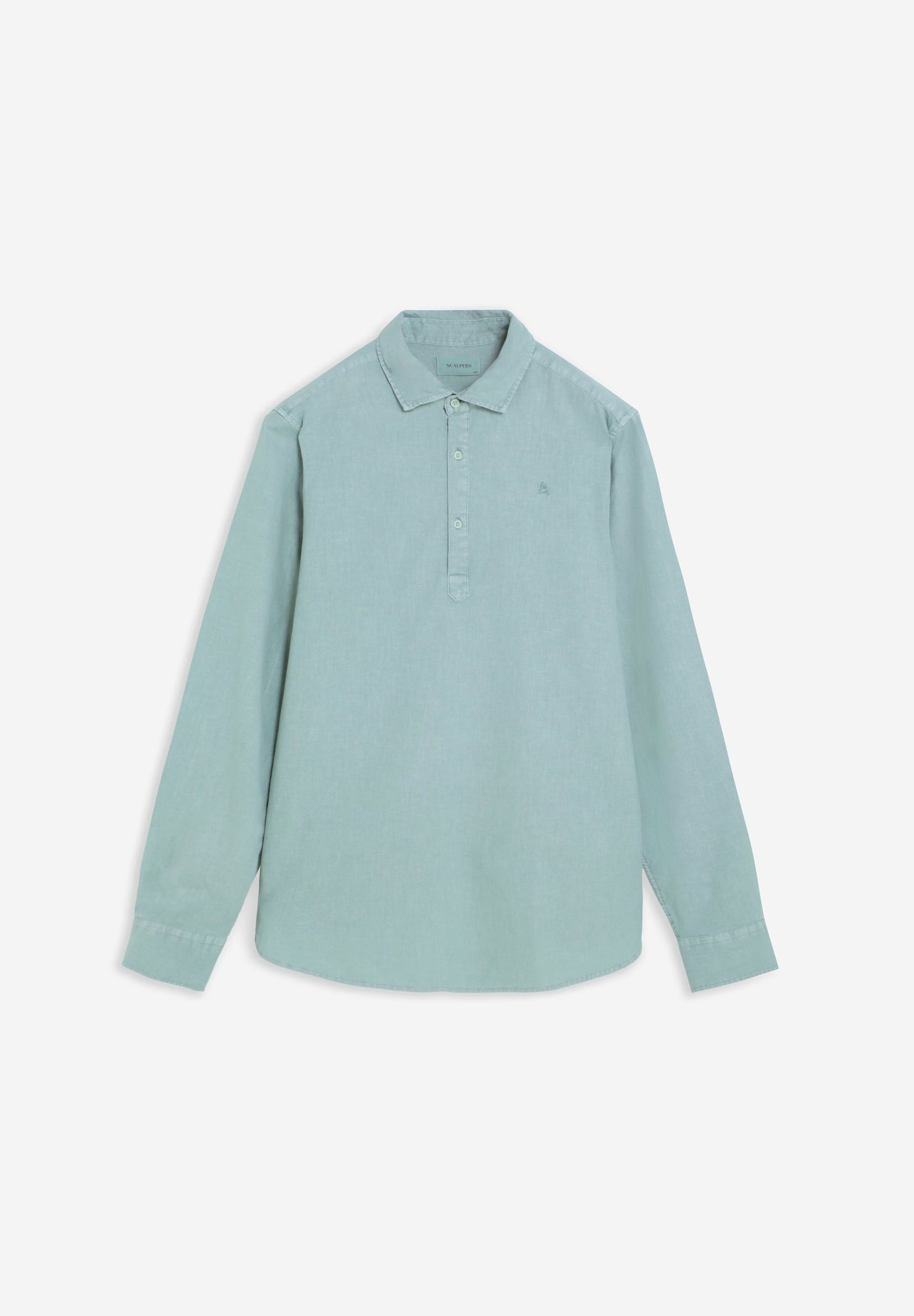 REGULAR FIT LINEN POLO SHIRT
