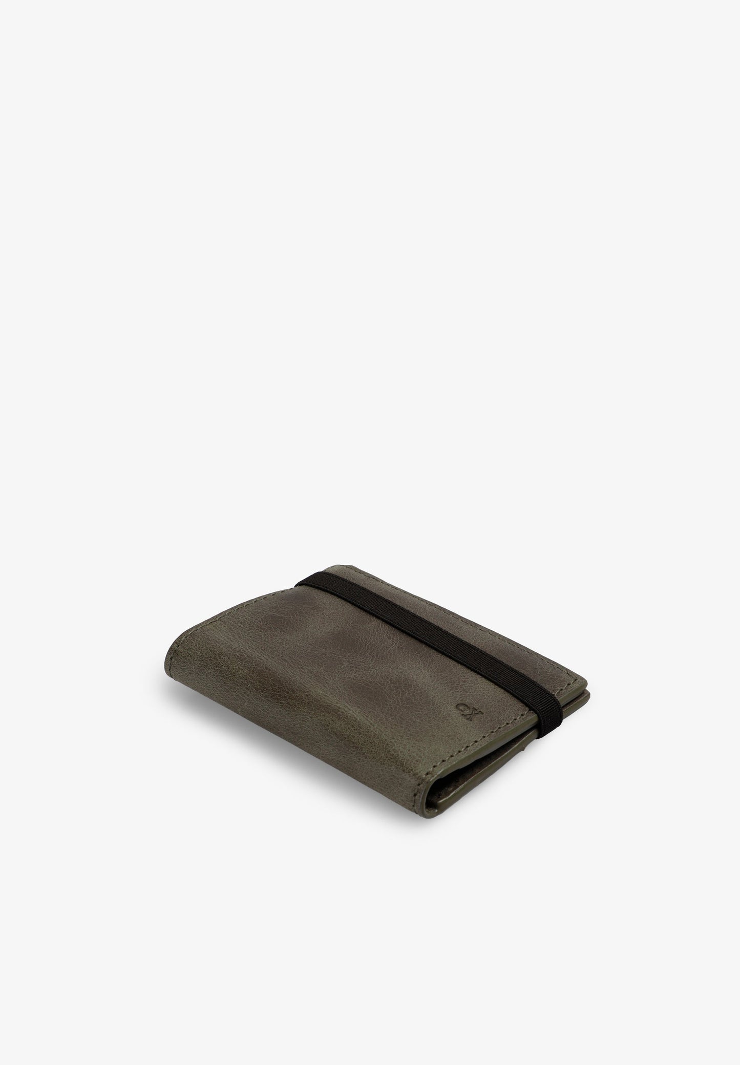 100% LEATHER WALLET WITH STRETCH DETAIL