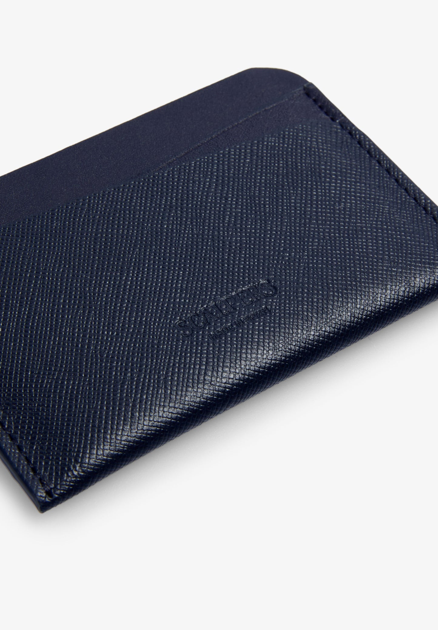 LEATHER CARD HOLDER WITH ENGRAVED LOGO