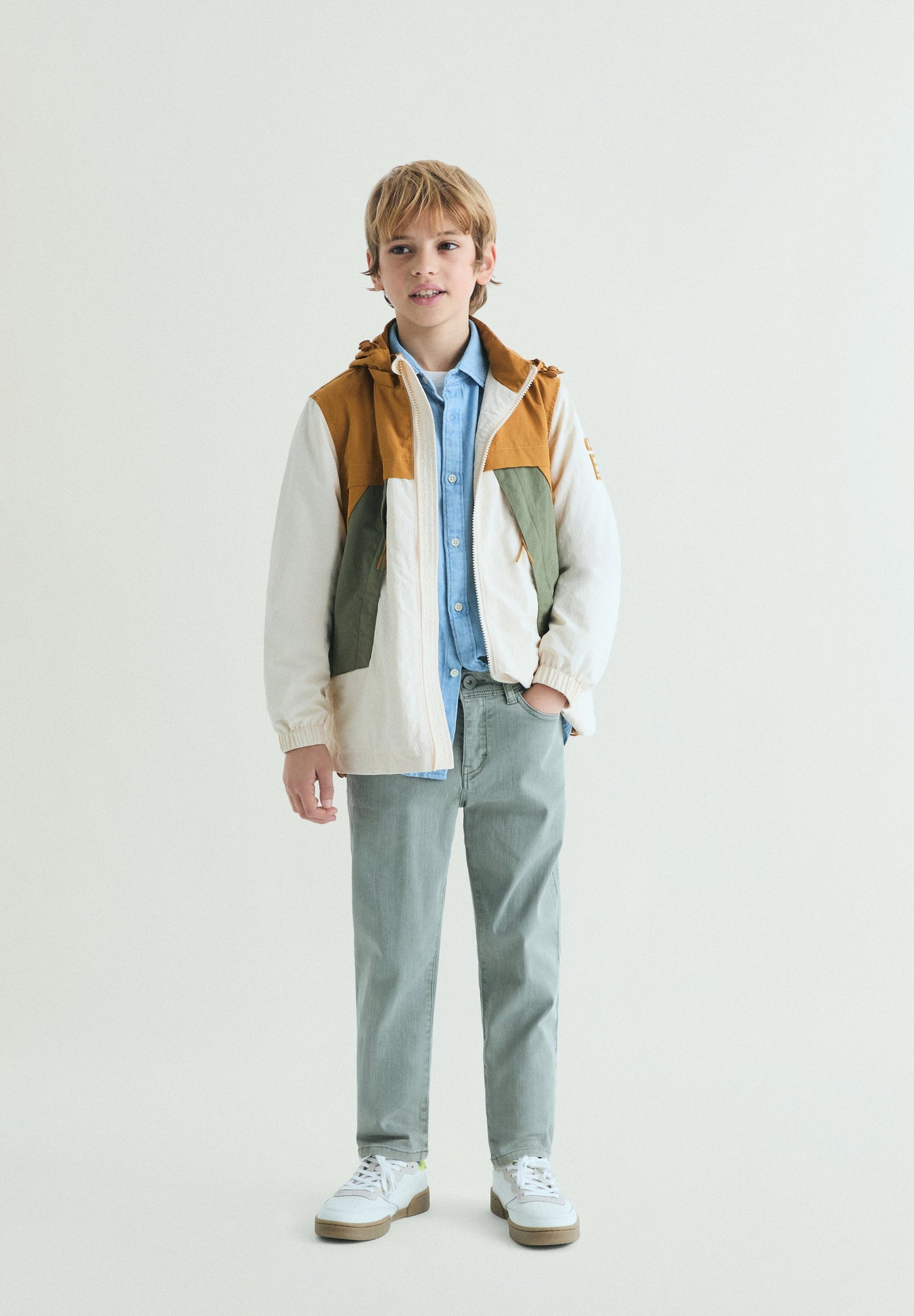 SLIM FIT FIVE-POCKET TROUSERS