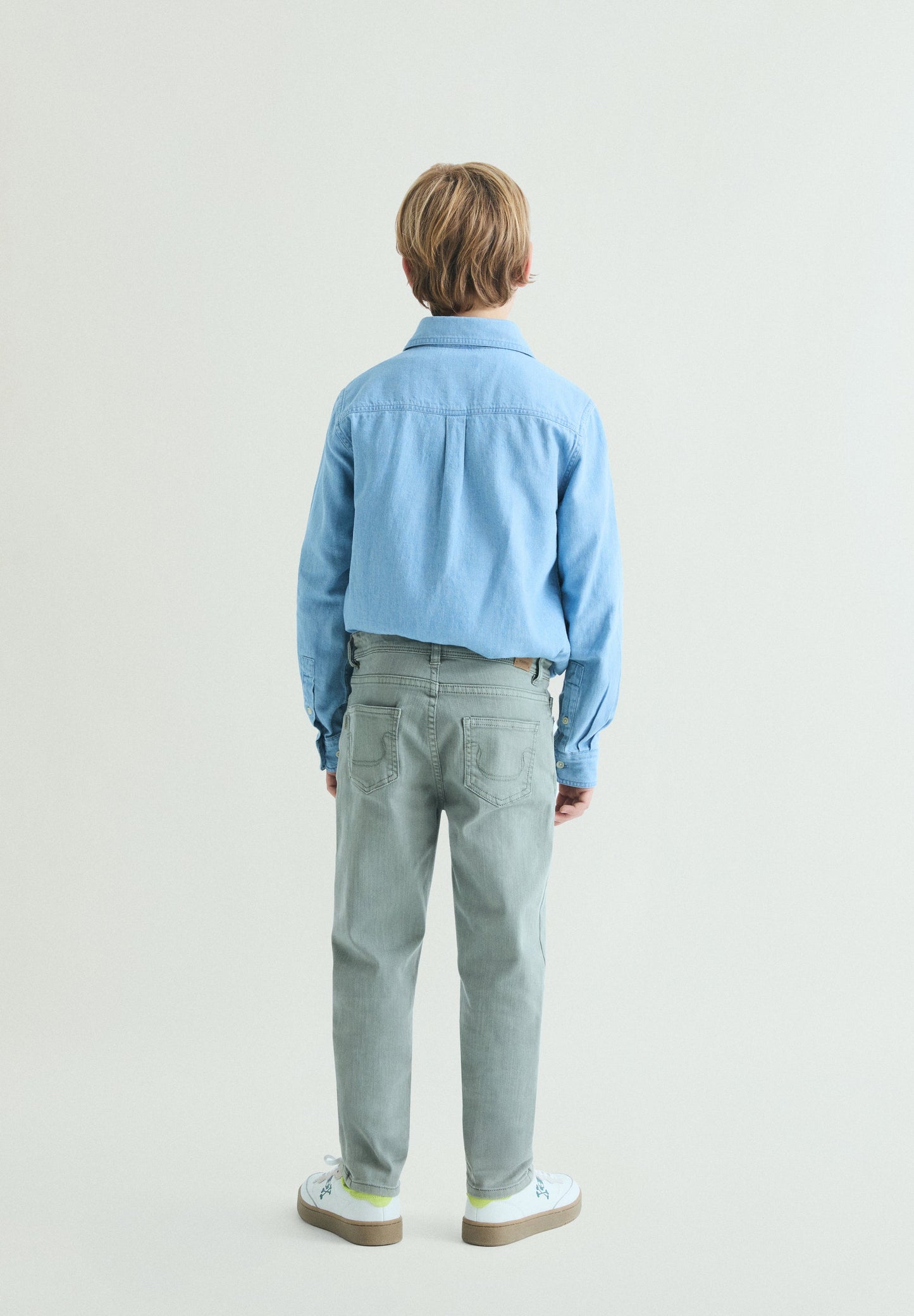 SLIM FIT FIVE-POCKET TROUSERS