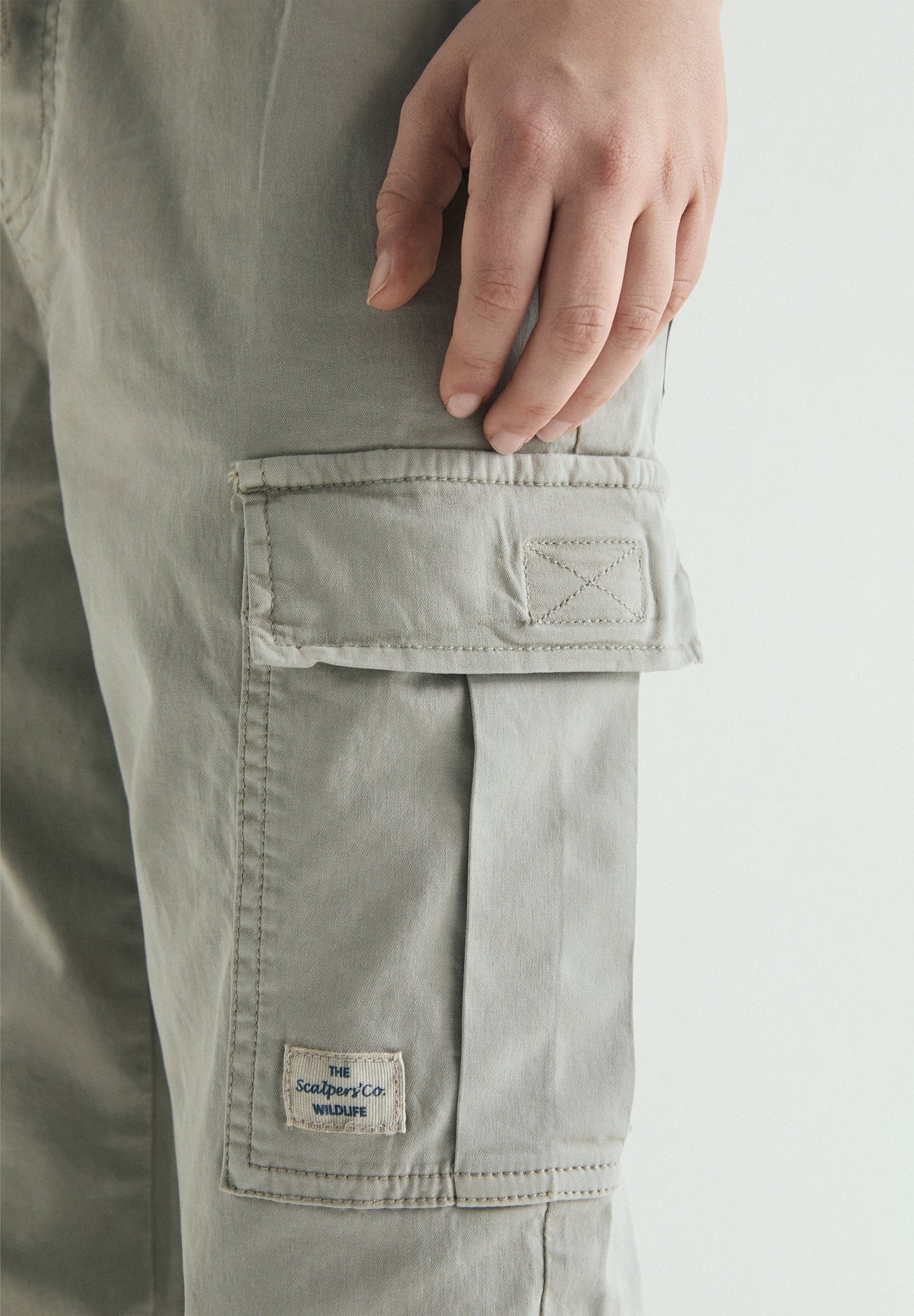 CARGO TROUSERS WITH ELASTICATED WAIST