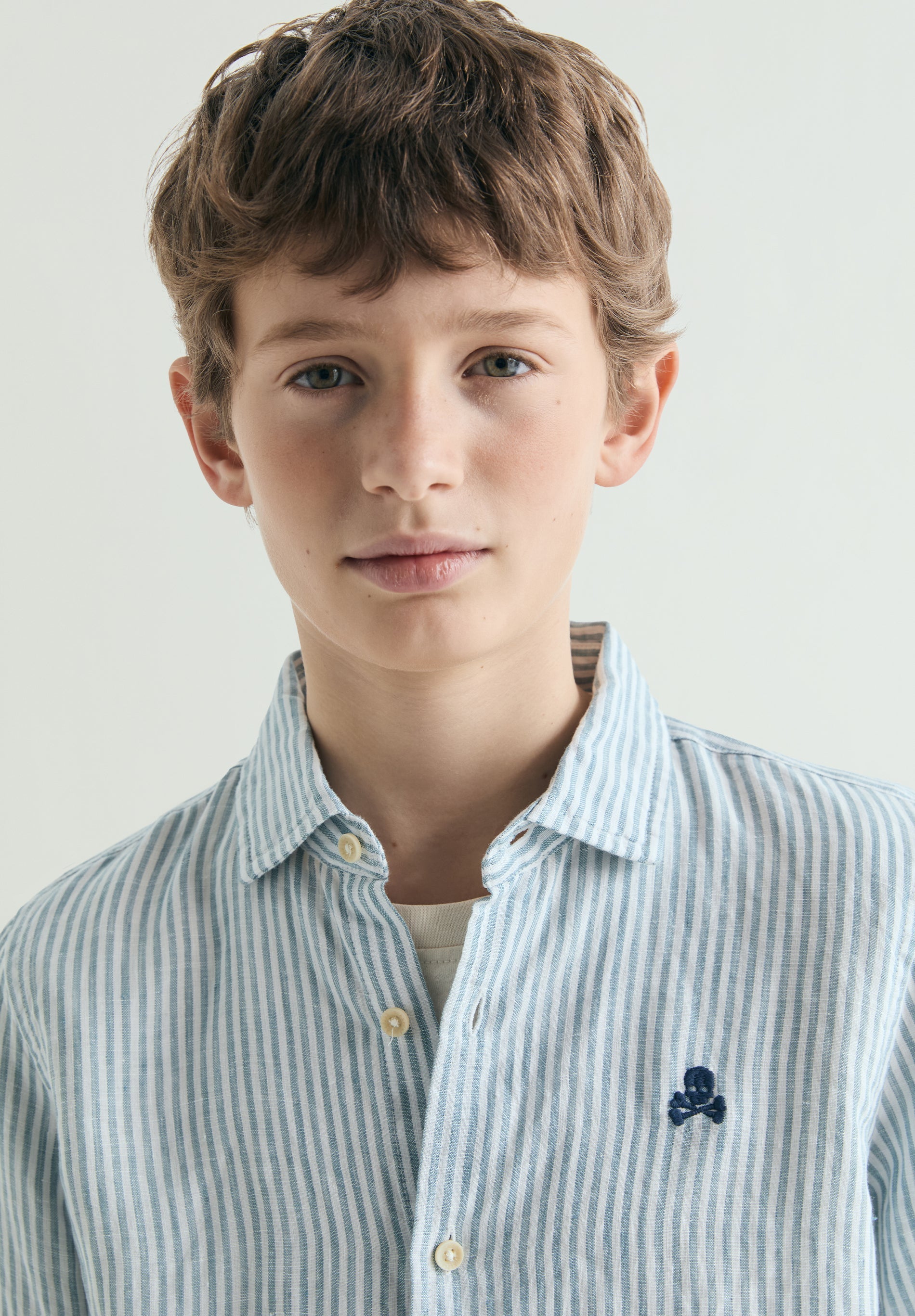 STRIPED LINEN SHIRT