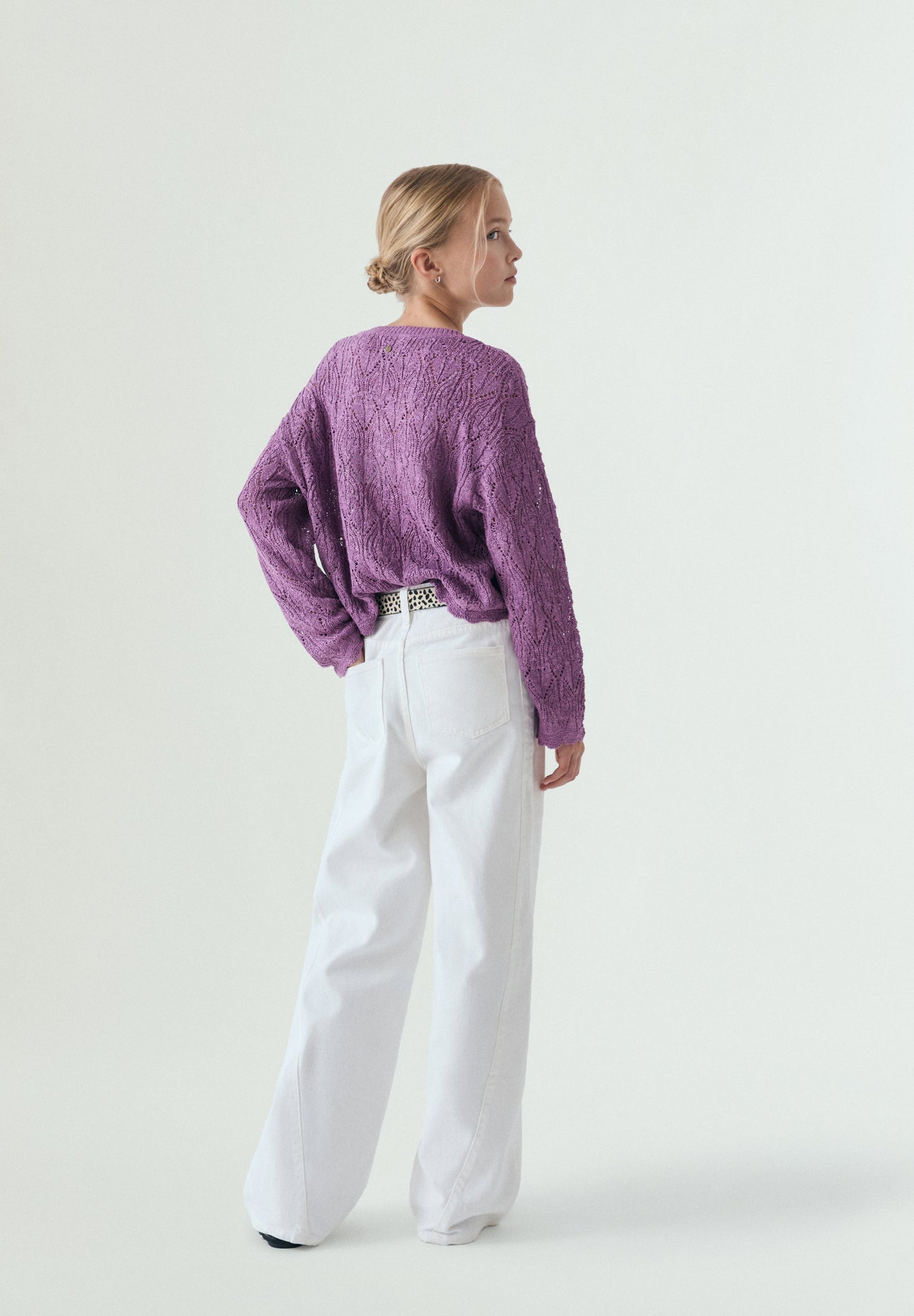 WIDE LEG JEANS WITH SEAMS