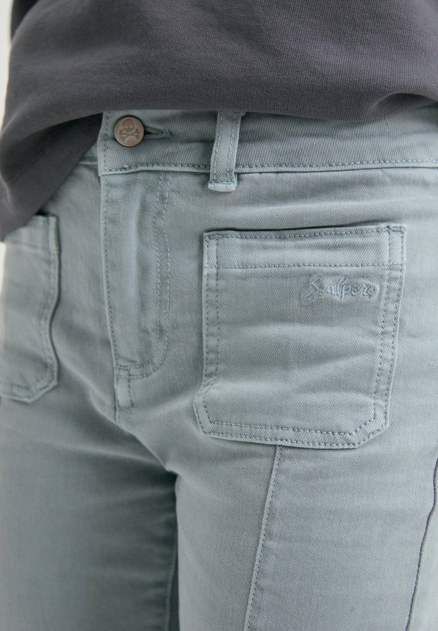 FLARED TROUSERS WITH SEAMS