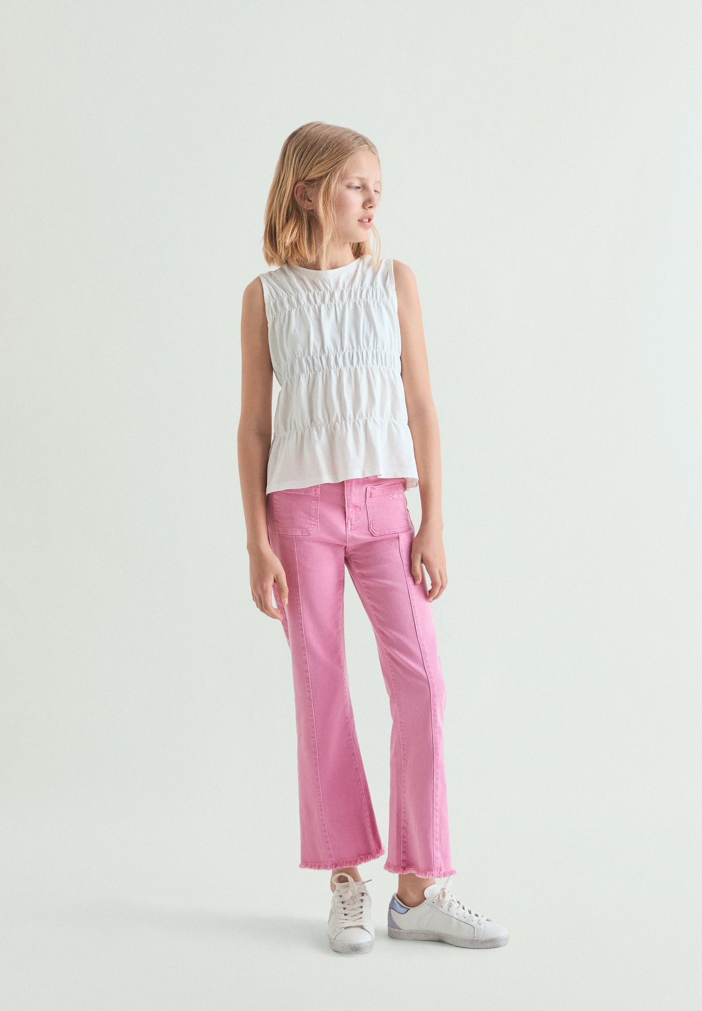FLARED TROUSERS WITH SEAMS
