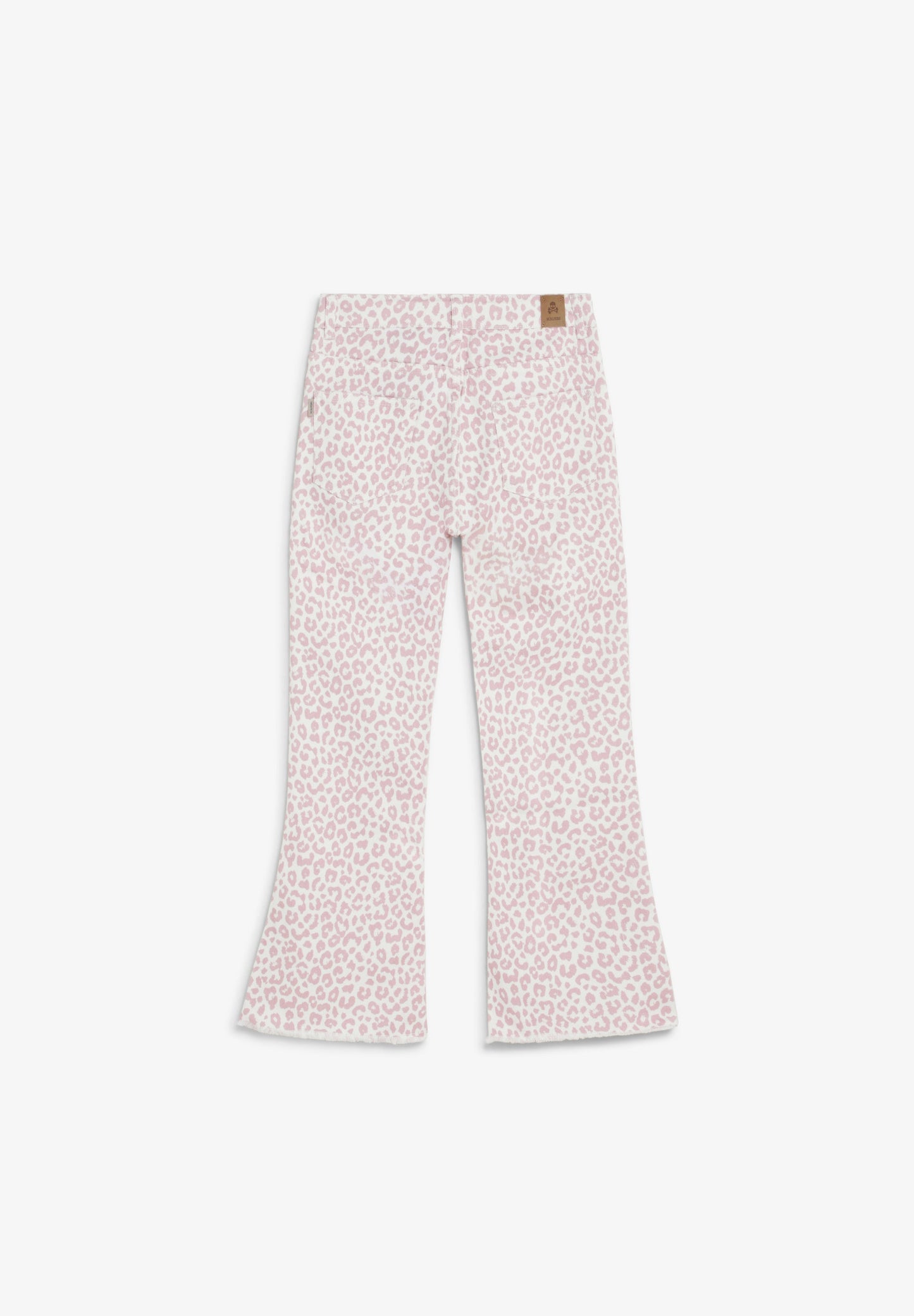ANIMAL PRINT FLARED TROUSERS