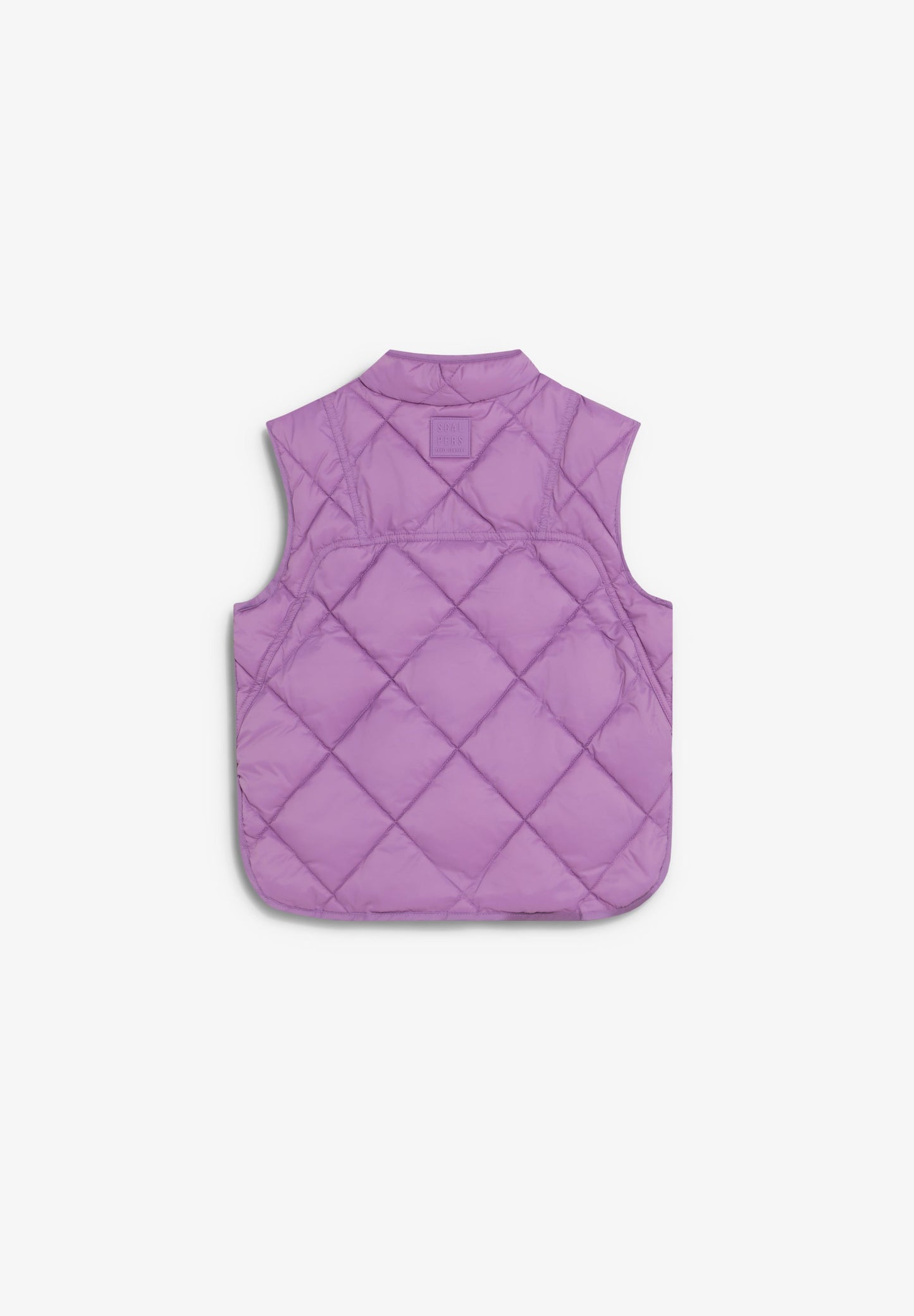 QUILTED GILET WITH STITCHING