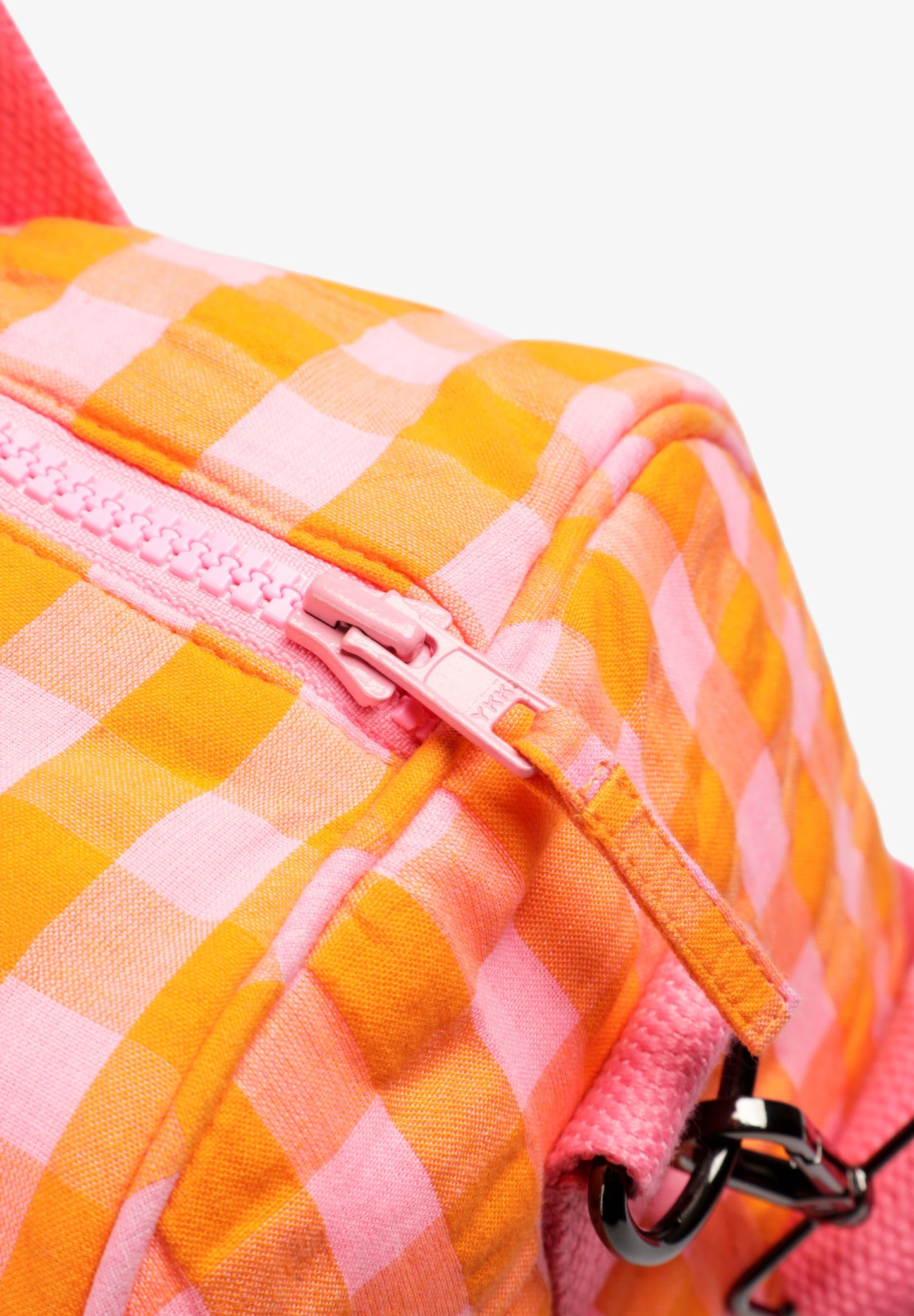 GINGHAM DUFFLE BAG