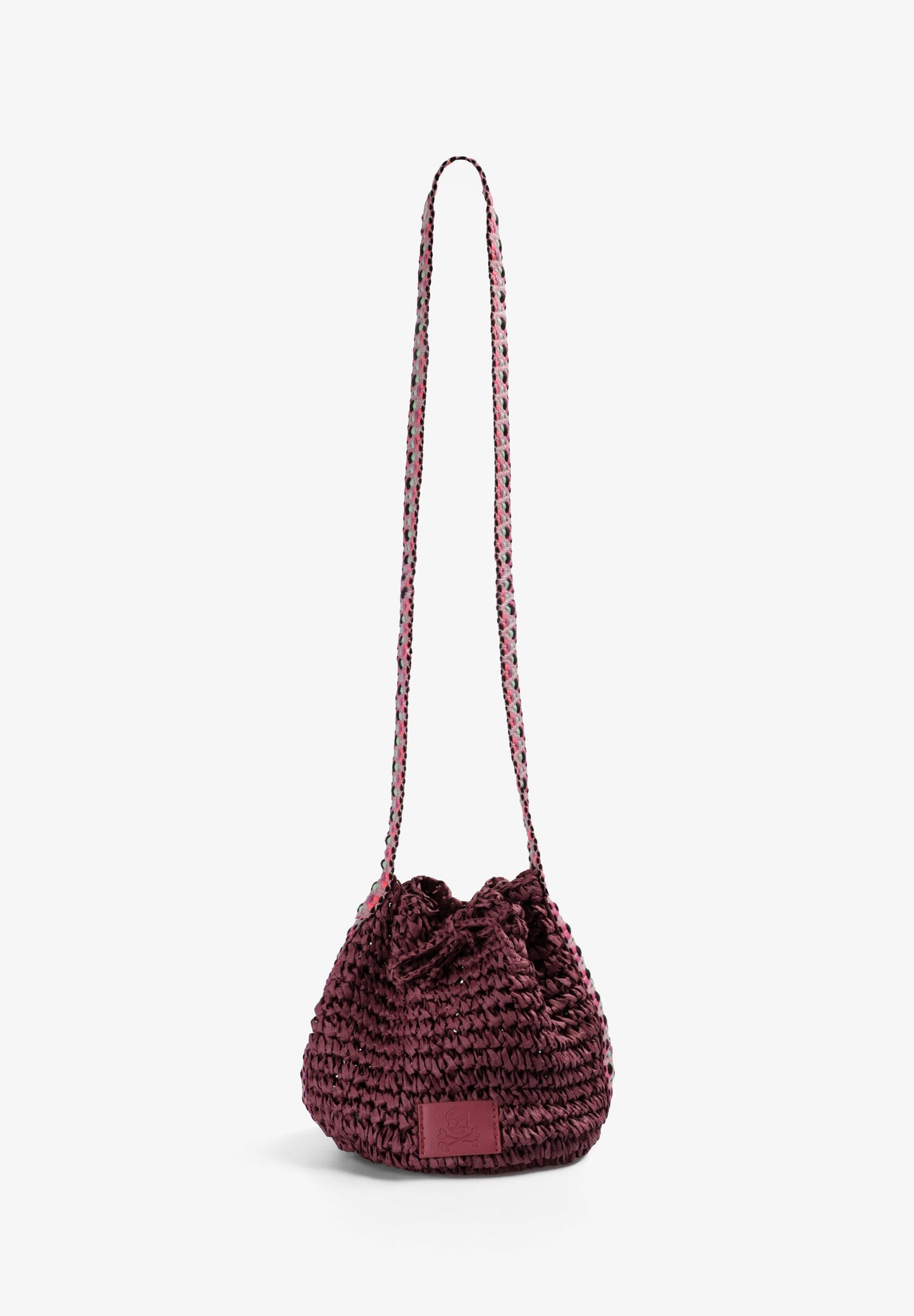 RAFFIA BUCKET BAG