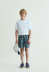 SWIMMING TRUNKS WITH SKULL PRINT