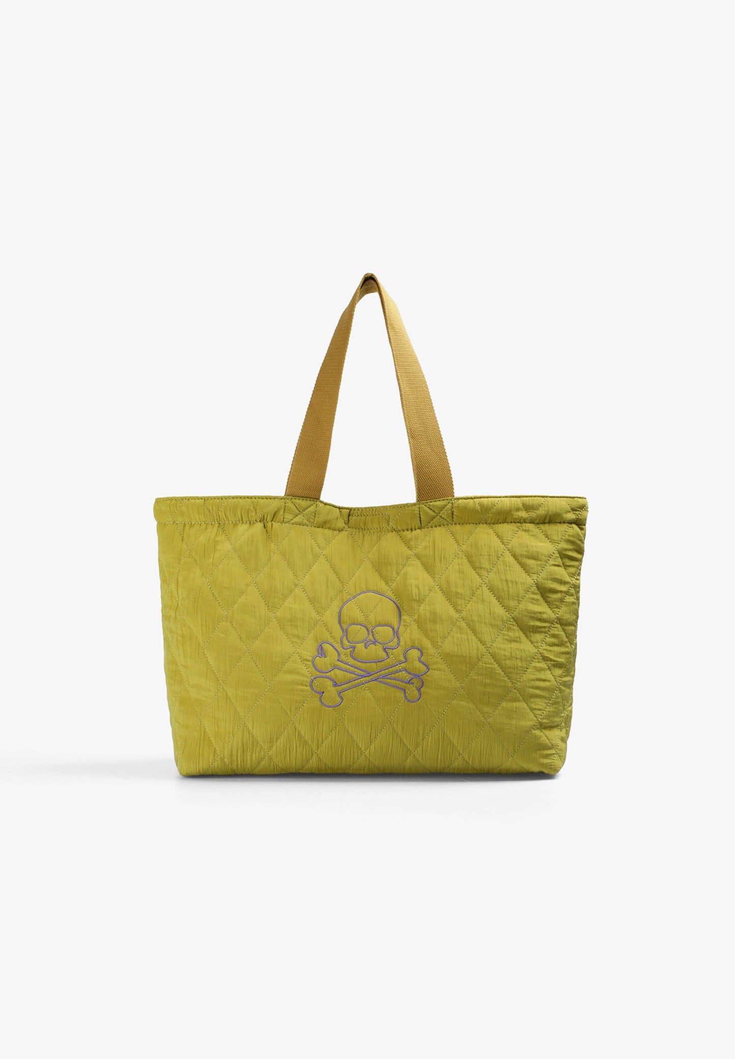 QUILTED SKULL BAG