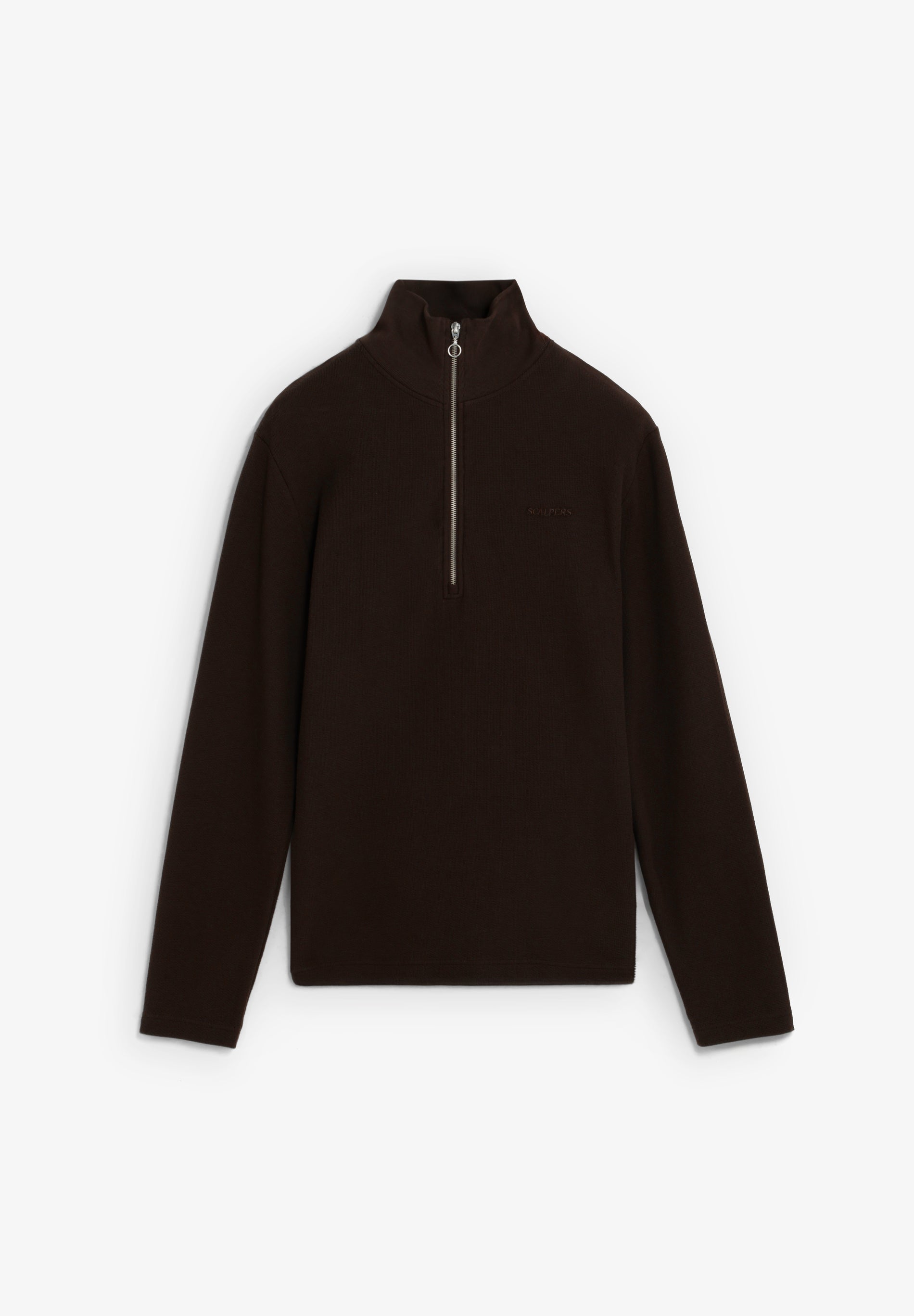 SCHALFZIP TEXTURE SWEATER