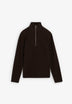 SCHALFZIP TEXTURE SWEATER