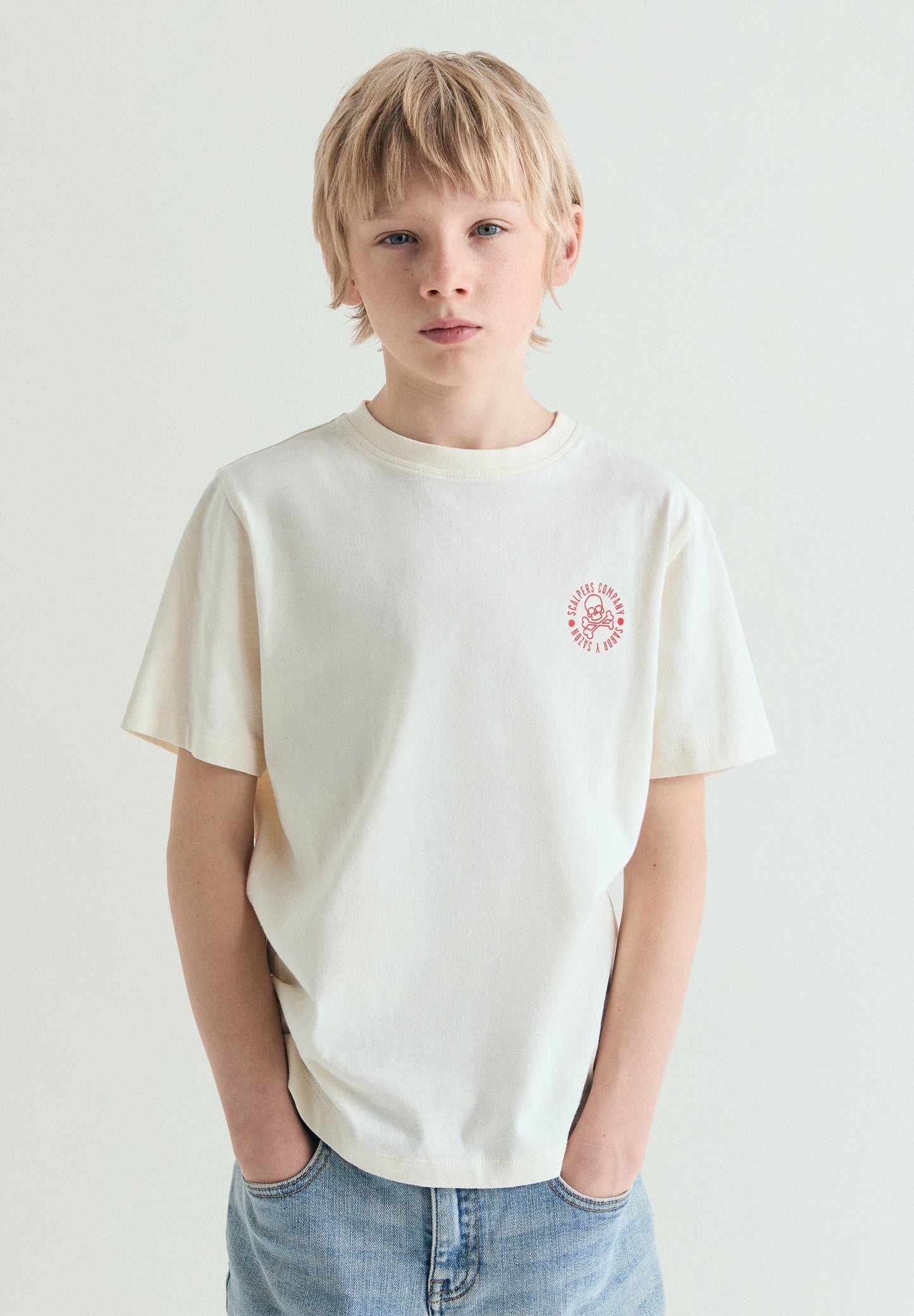 CONTRAST PRINT T-SHIRT