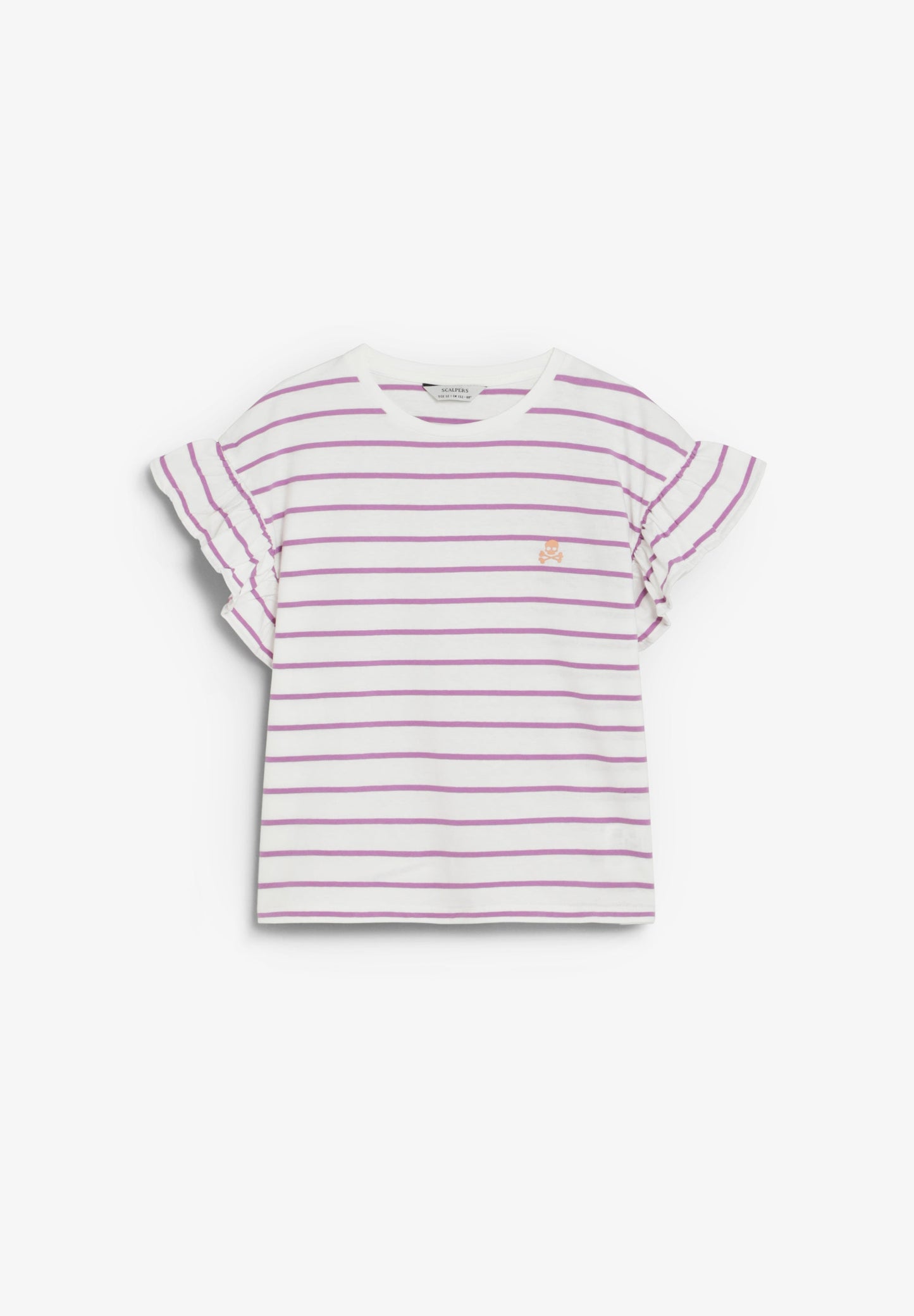 STRIPED T-SHIRT WITH CONTRAST SKULL