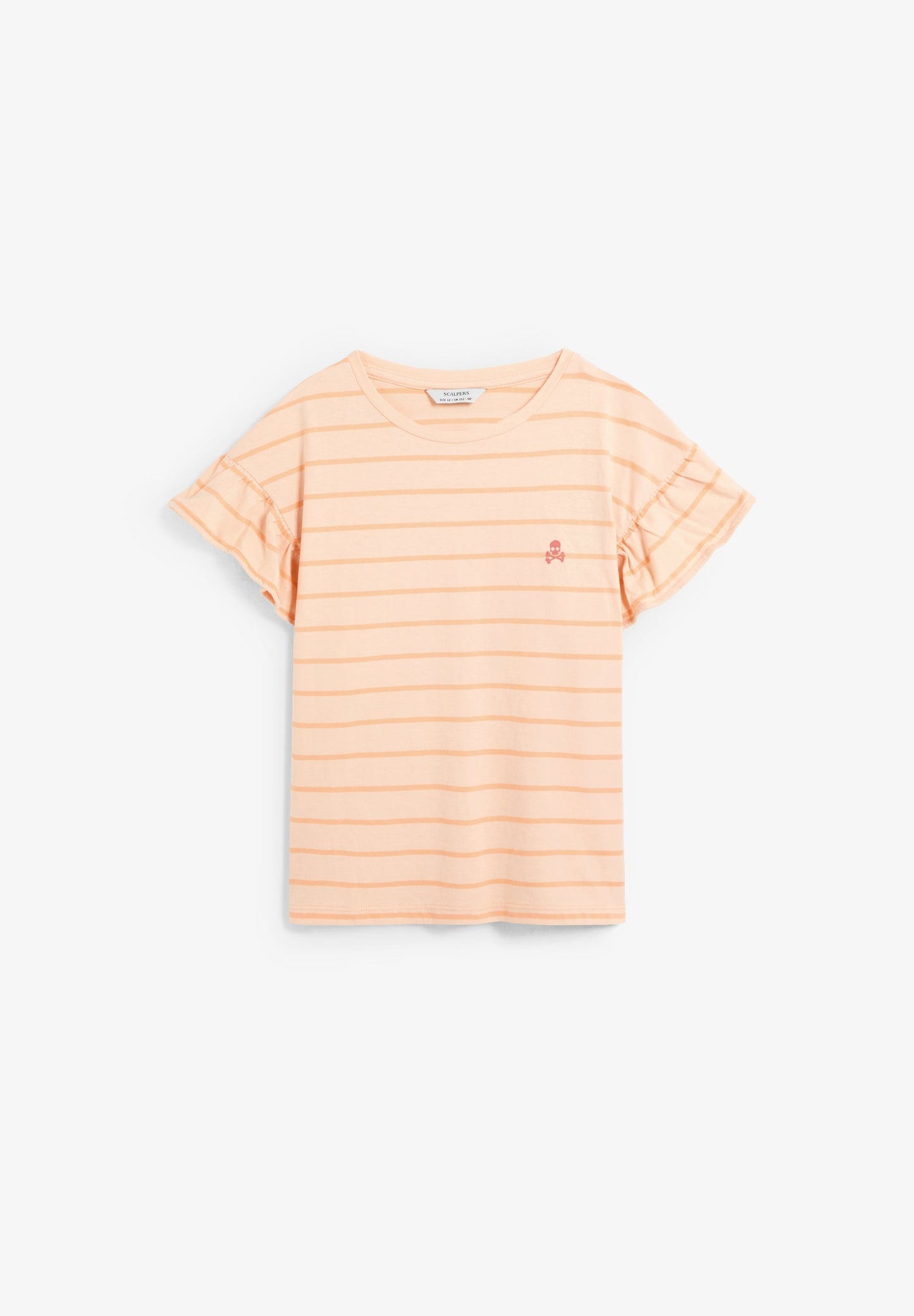 STRIPED T-SHIRT WITH CONTRAST SKULL