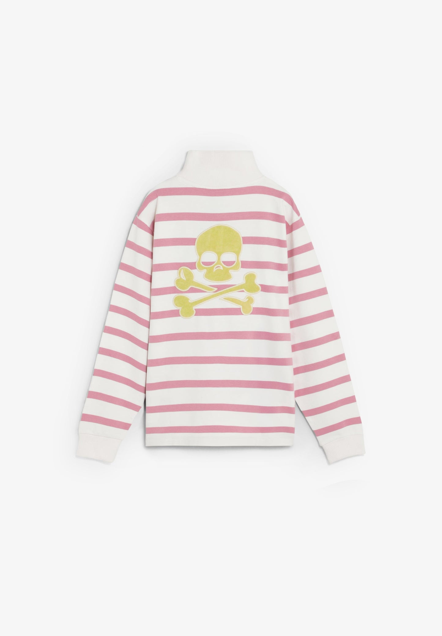 HIGH NECK STRIPED SWEATSHIRT