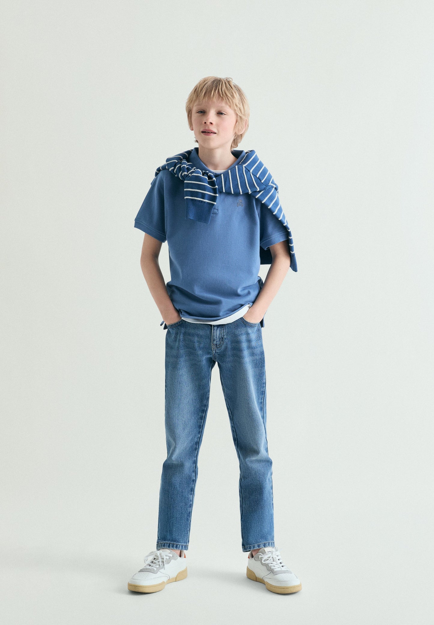 BASIC POLO SHIRT WITH SKULL