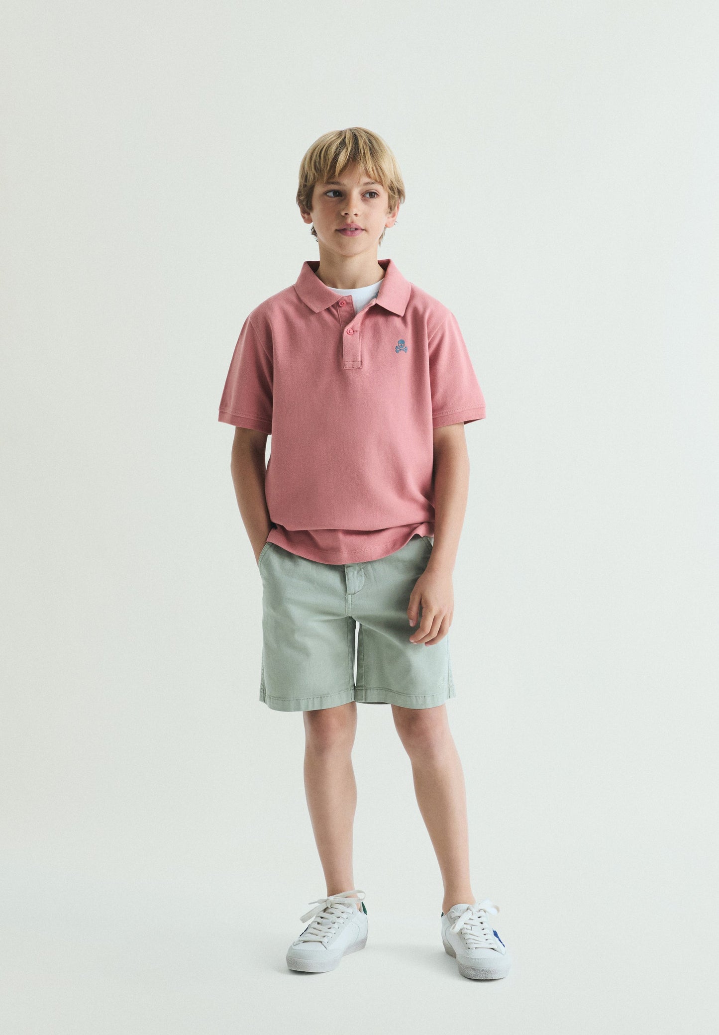 BASIC POLO SHIRT WITH SKULL