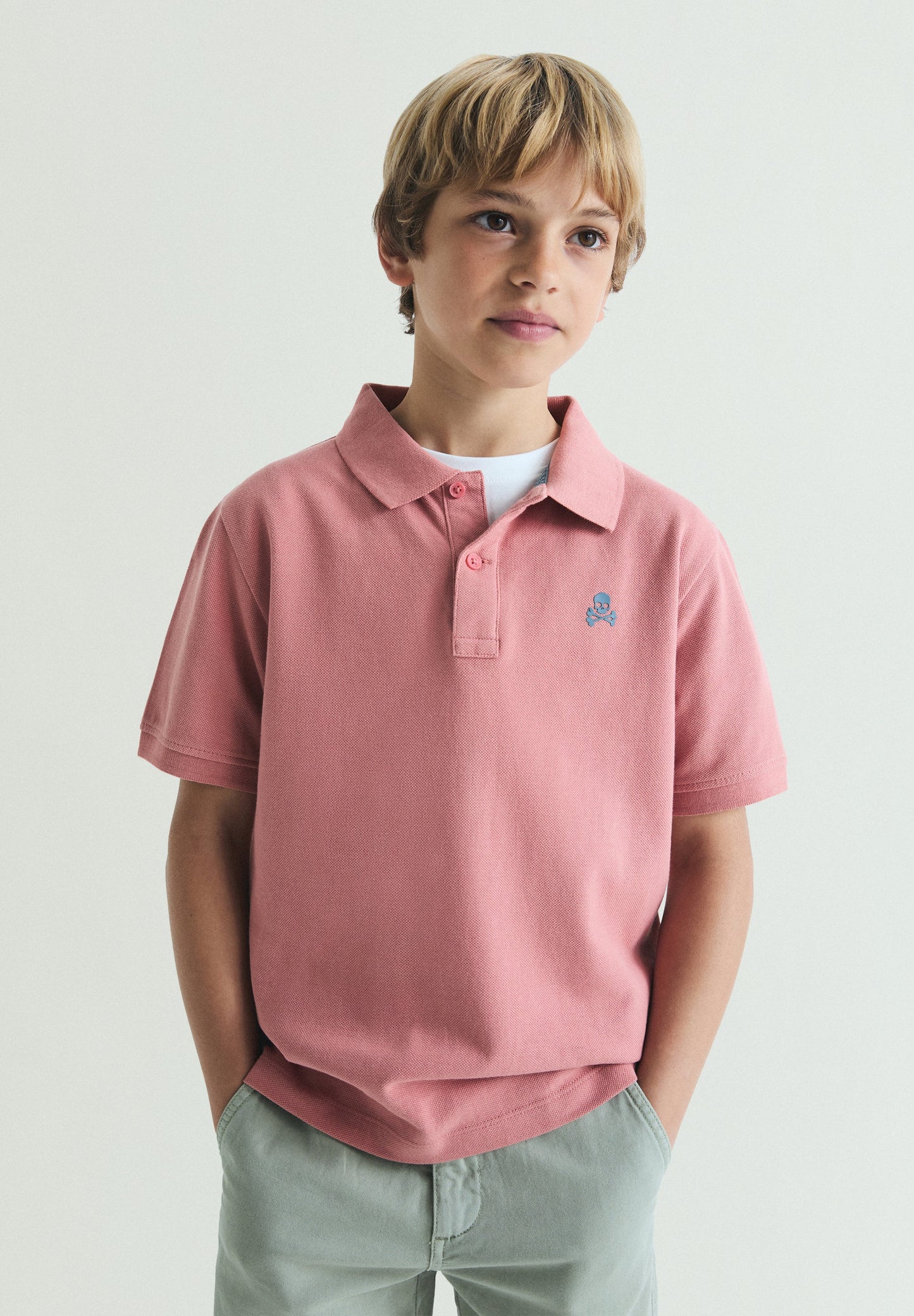 BASIC POLO SHIRT WITH SKULL
