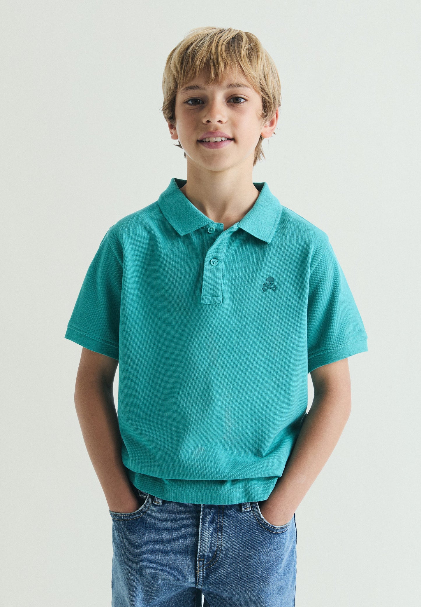 BASIC POLO SHIRT WITH SKULL
