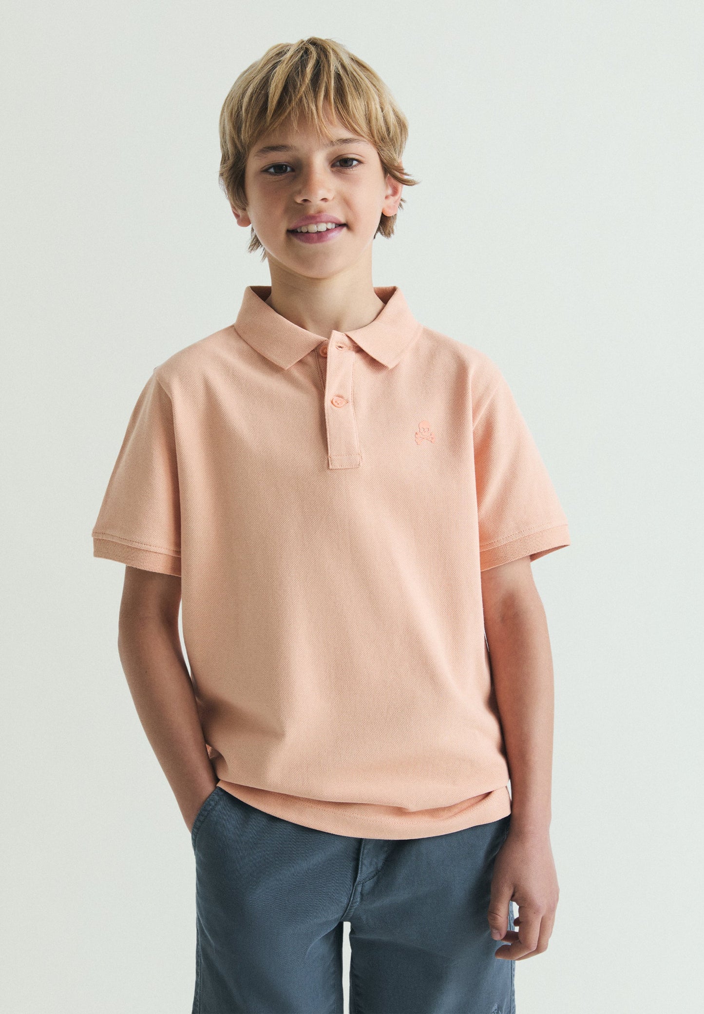 BASIC POLO SHIRT WITH SKULL