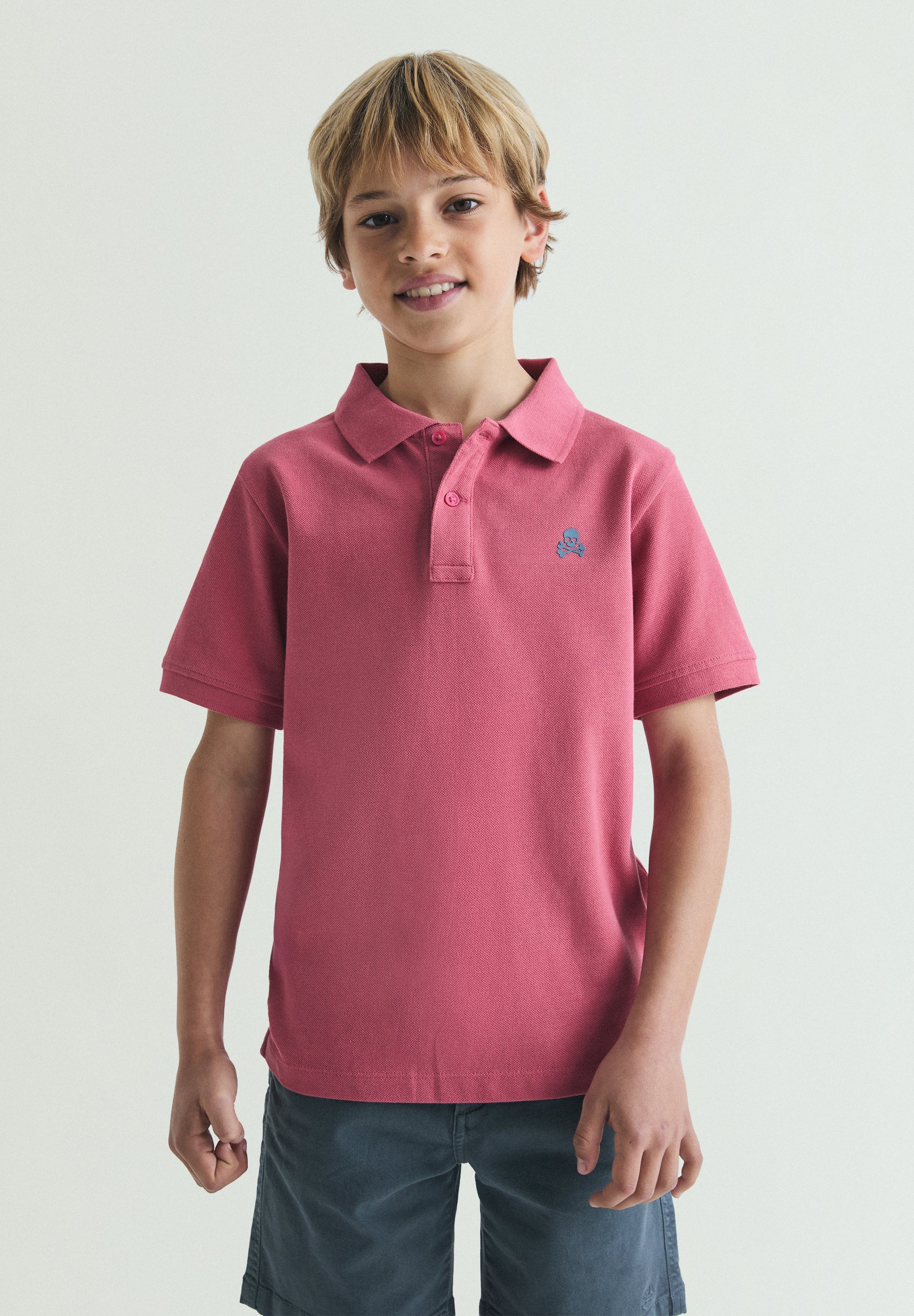 BASIC POLO SHIRT WITH SKULL