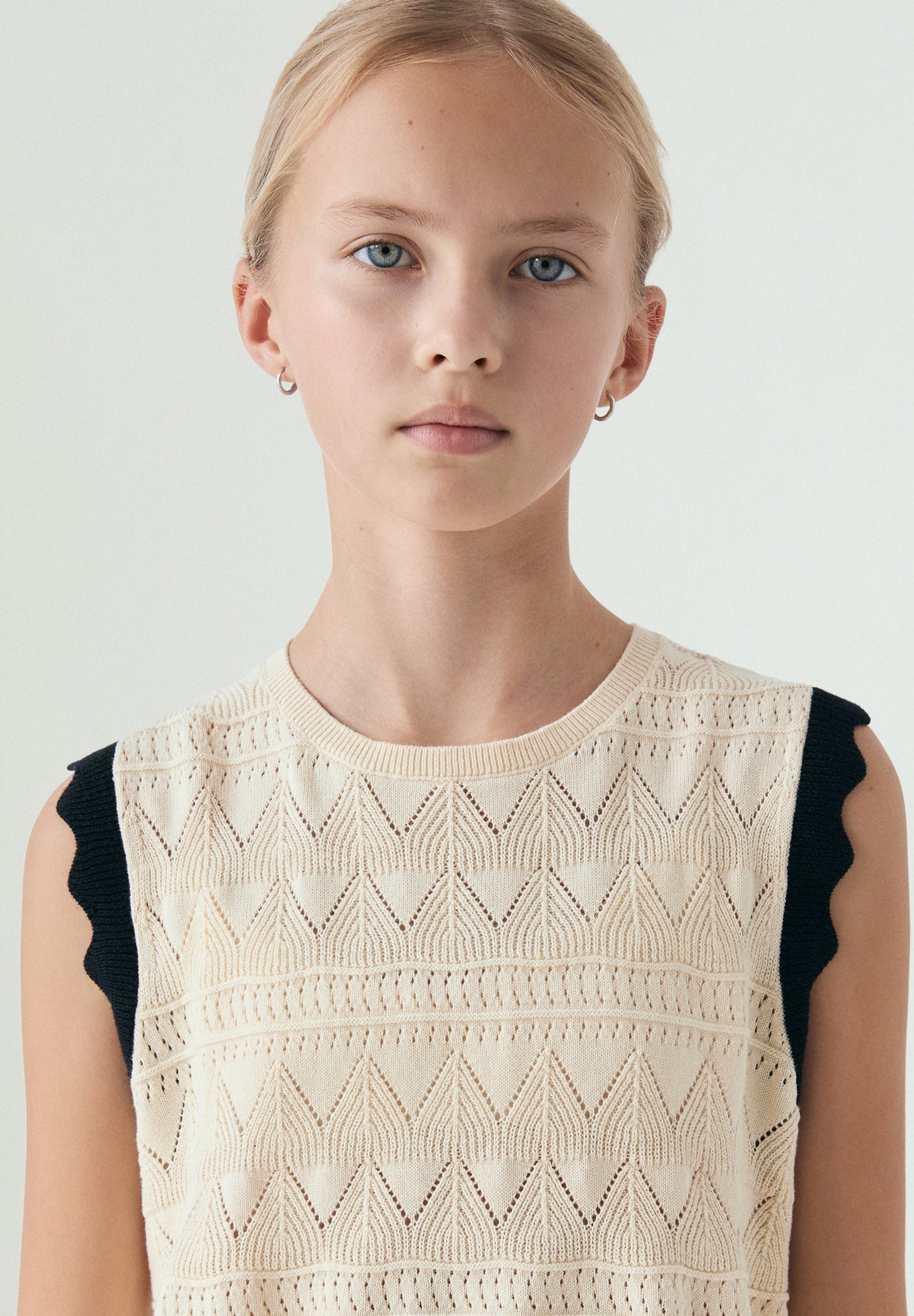 OPENWORK KNIT TOP