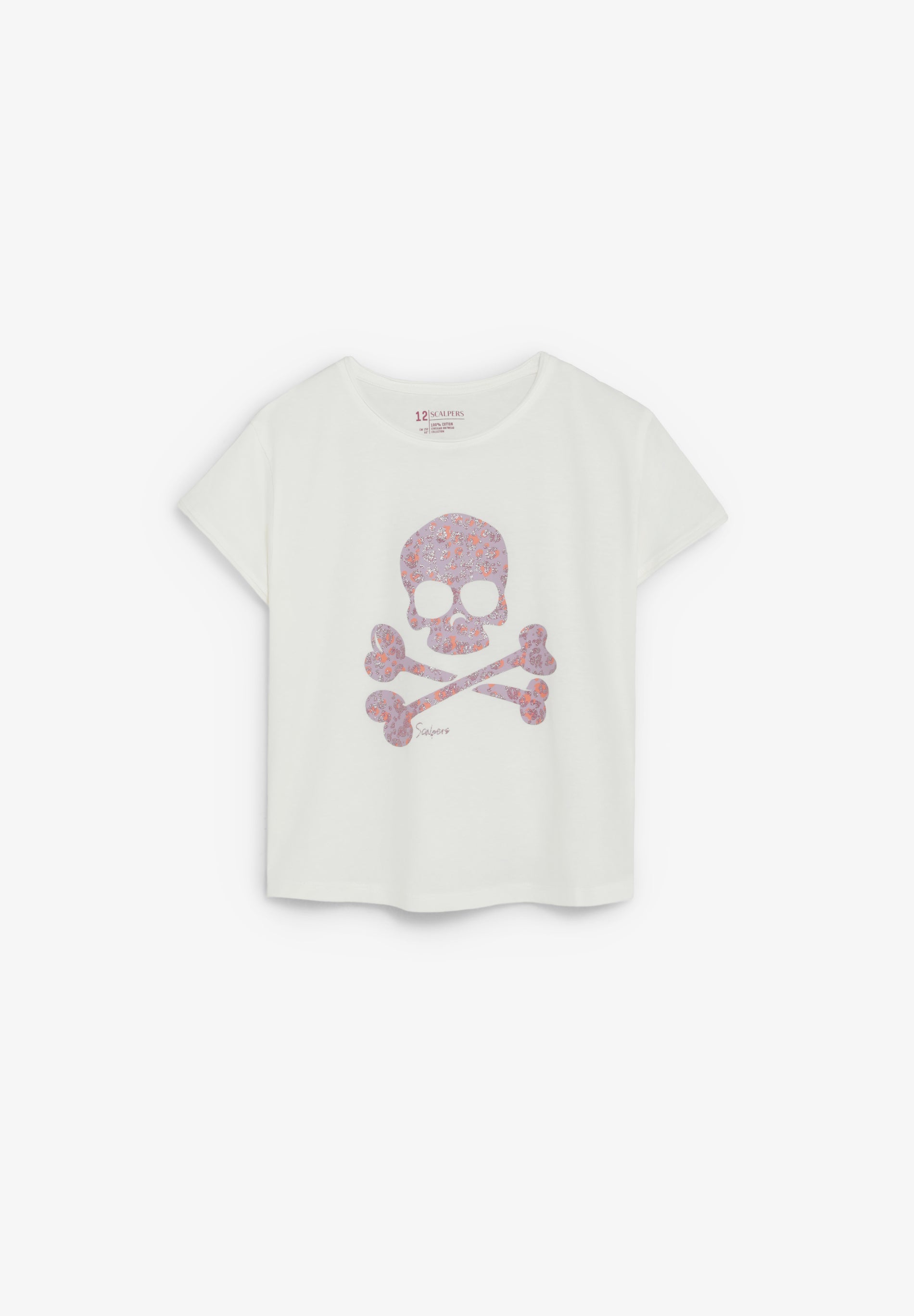 ANIMAL PRINT SKULL T-SHIRT