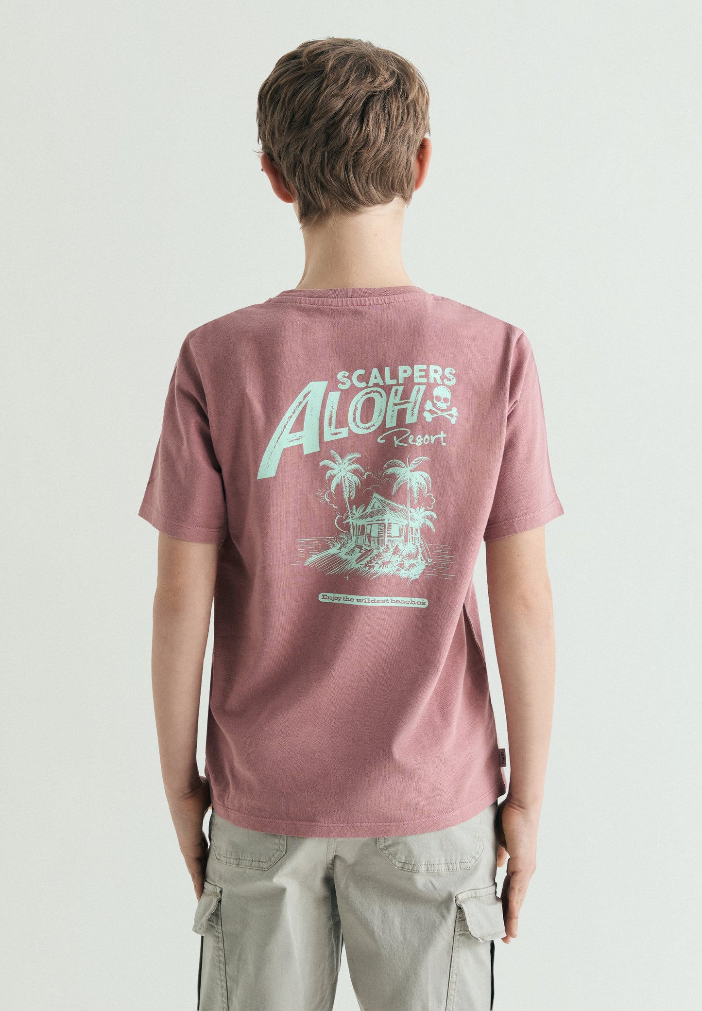 ALOHA PRINT T-SHIRT