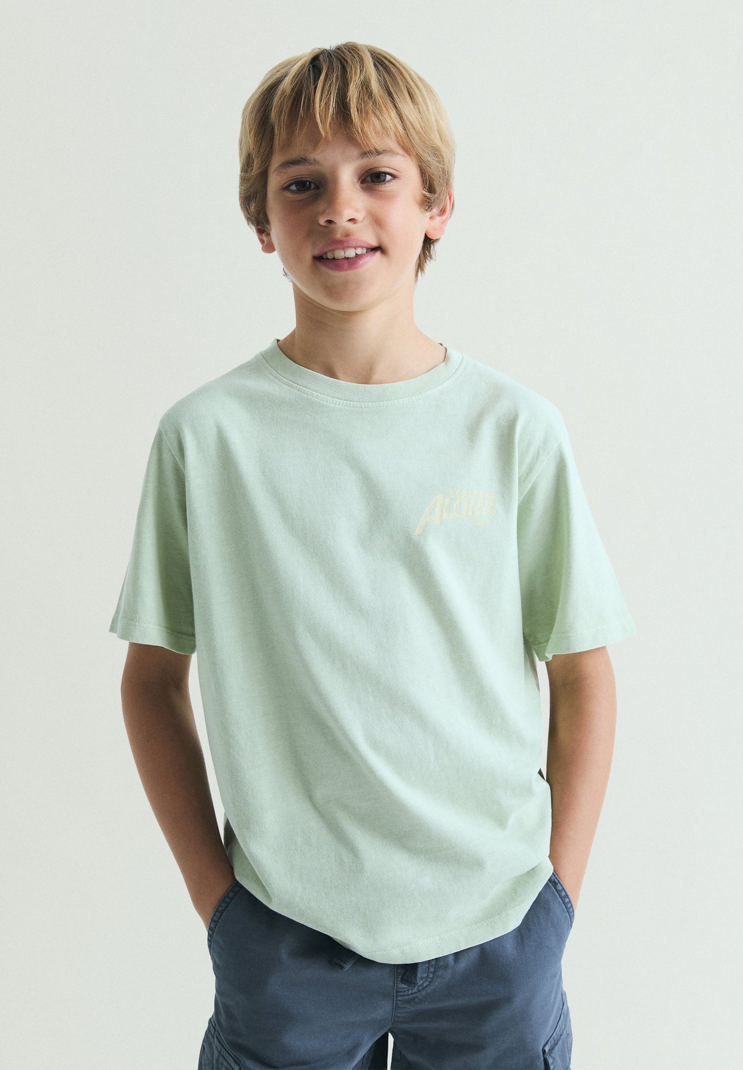 ALOHA PRINT T-SHIRT