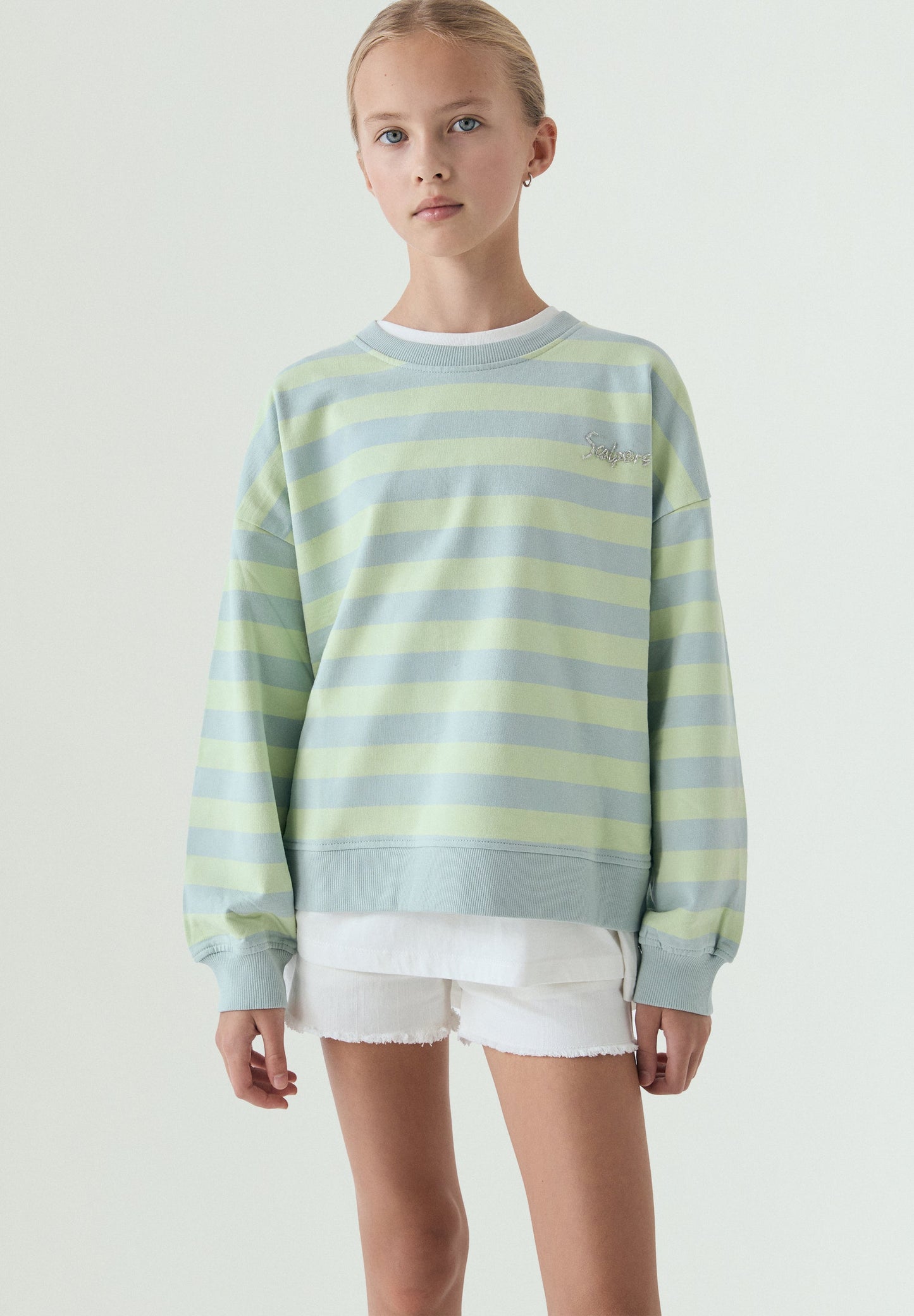 RELAXED STRIPED SWEATSHIRT