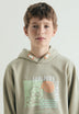 SKULL PRINT HOODIE