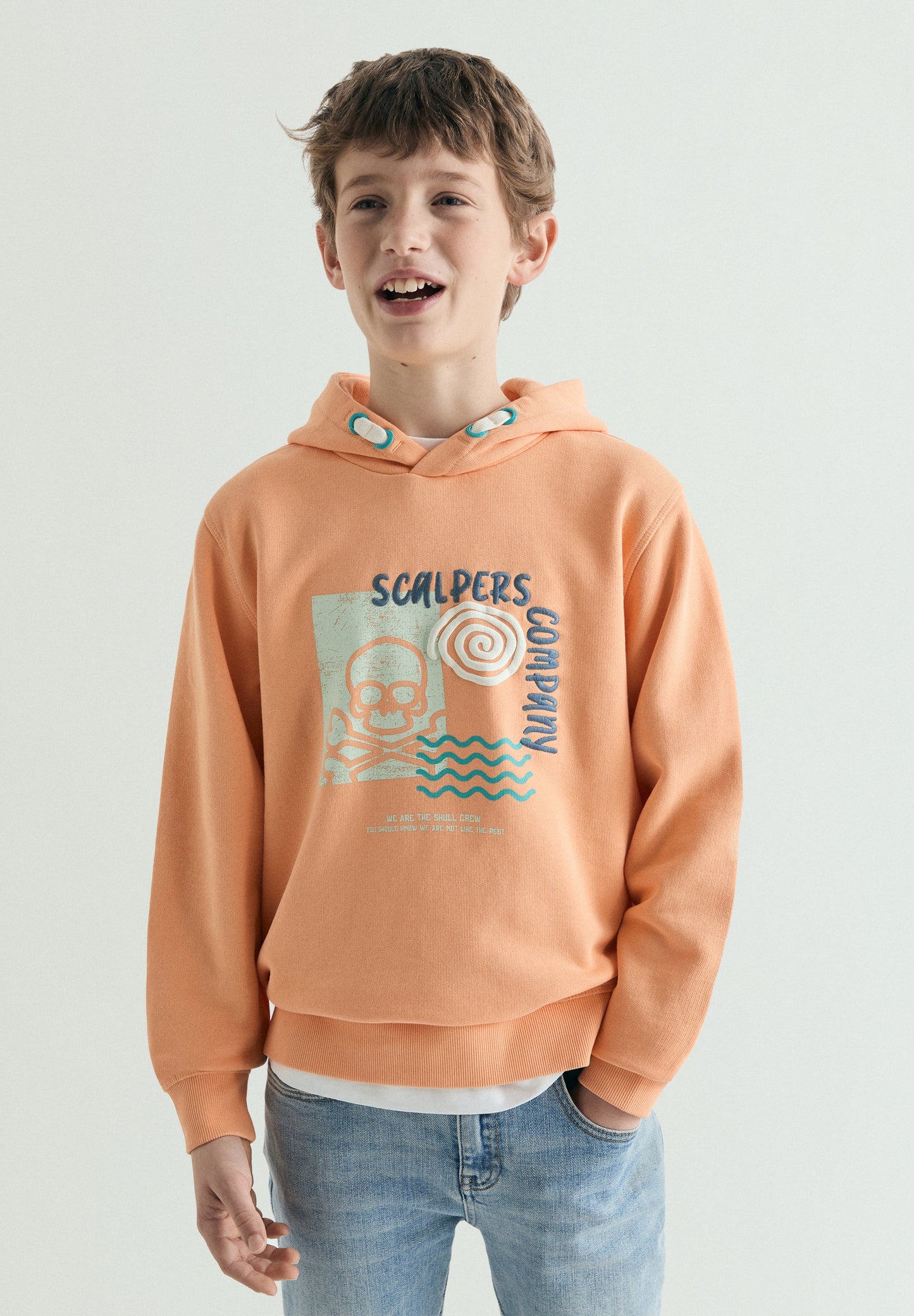 SKULL PRINT HOODIE