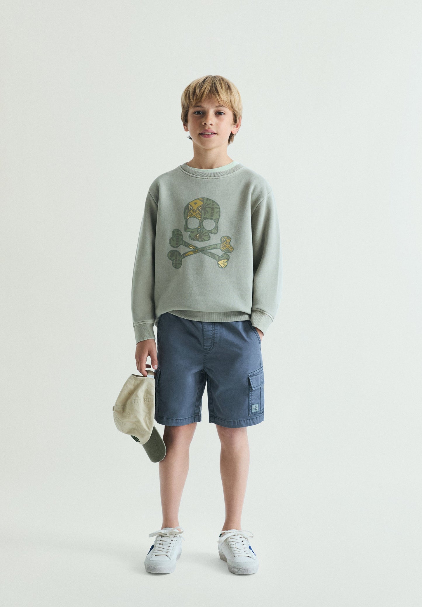 PRINTED SKULL HOODIE