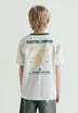 CONTRAST COLLAR T-SHIRT