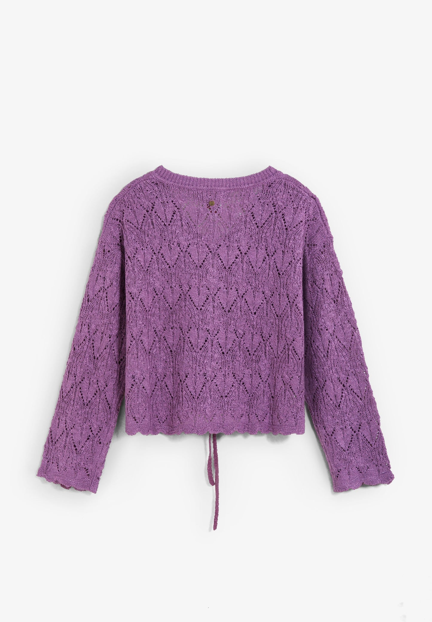 OPENWORK KNIT CARDIGAN