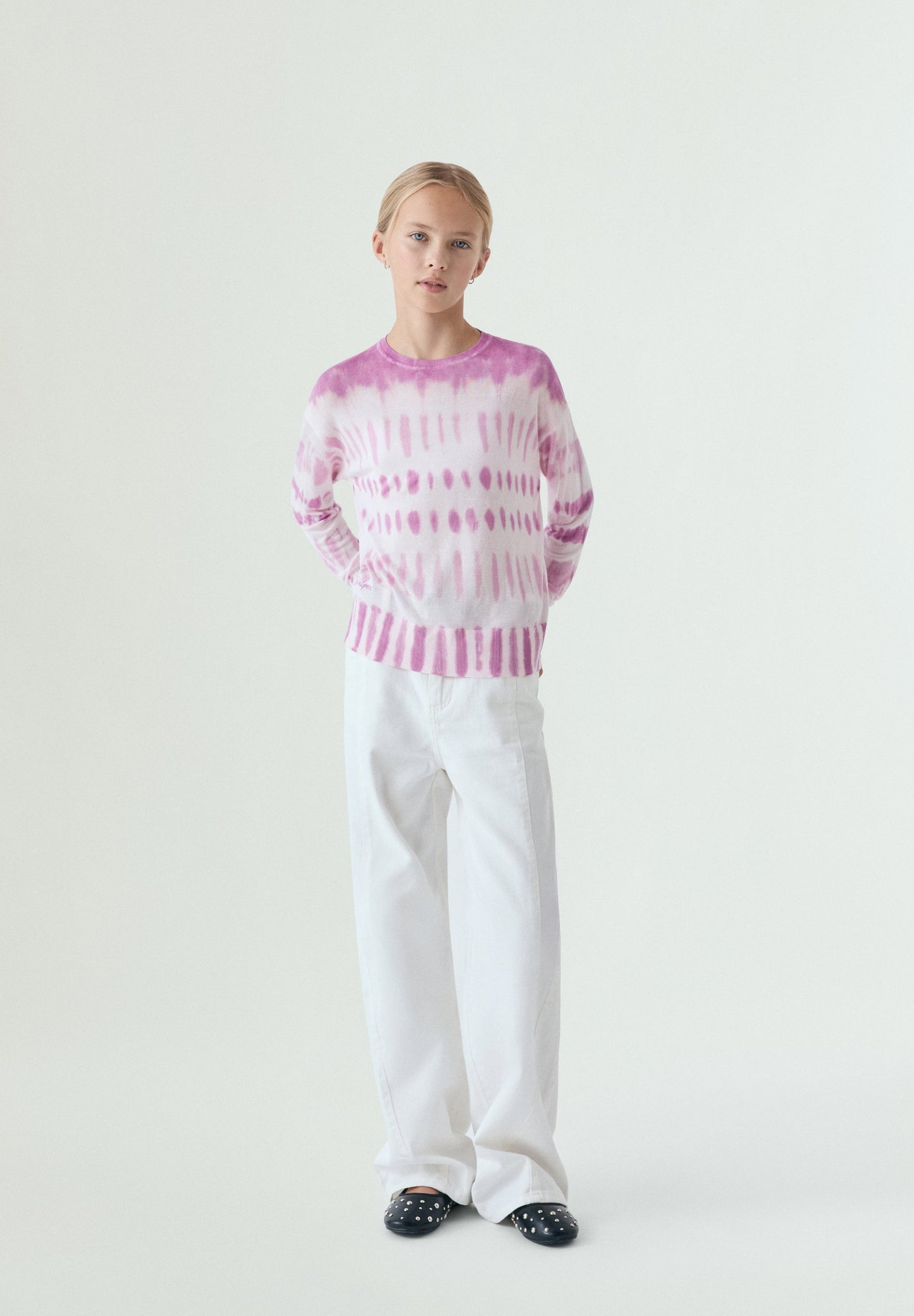 PINK TIE-DYE SWEATSHIRT