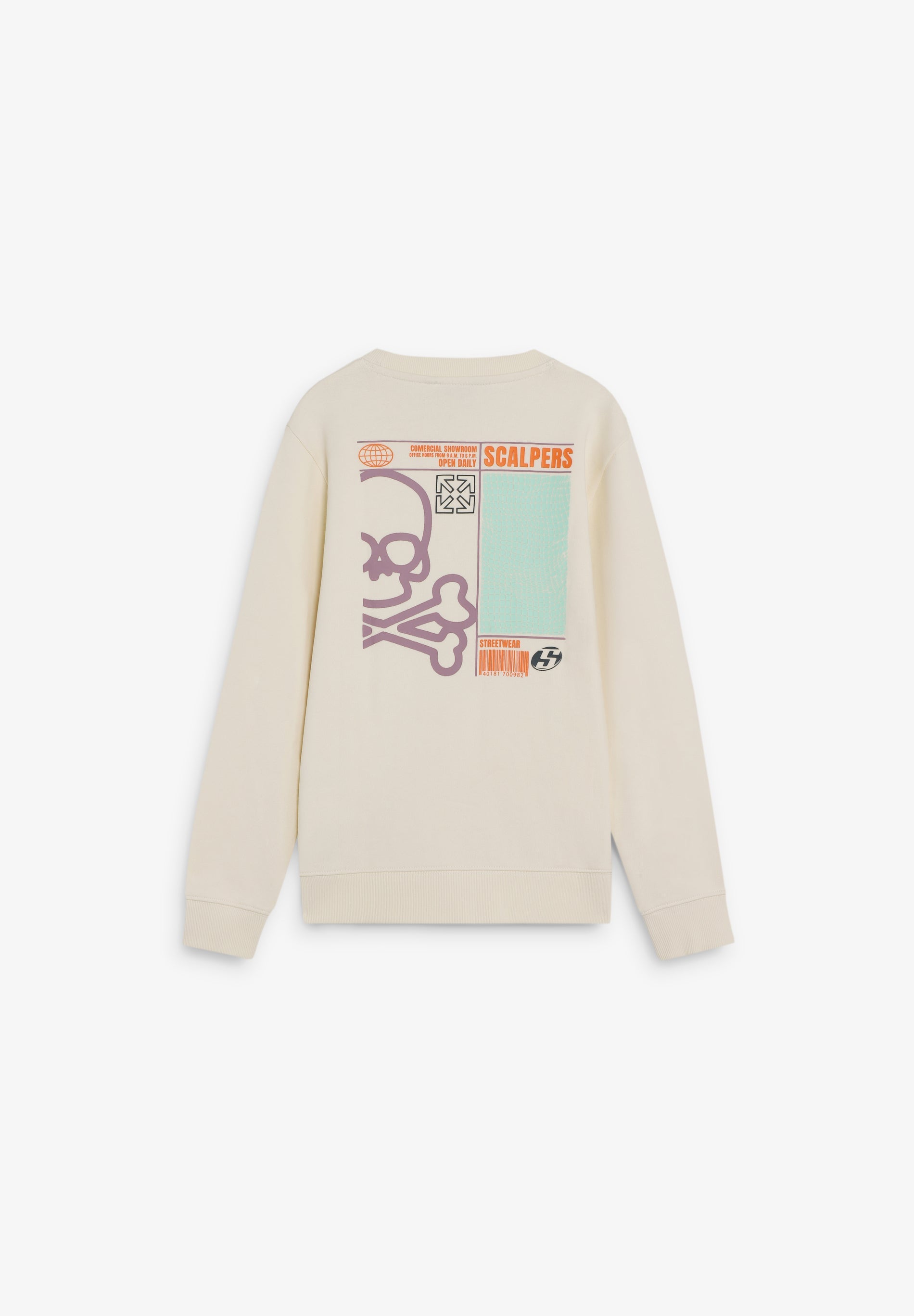 PRINTED SKULL HOODIE