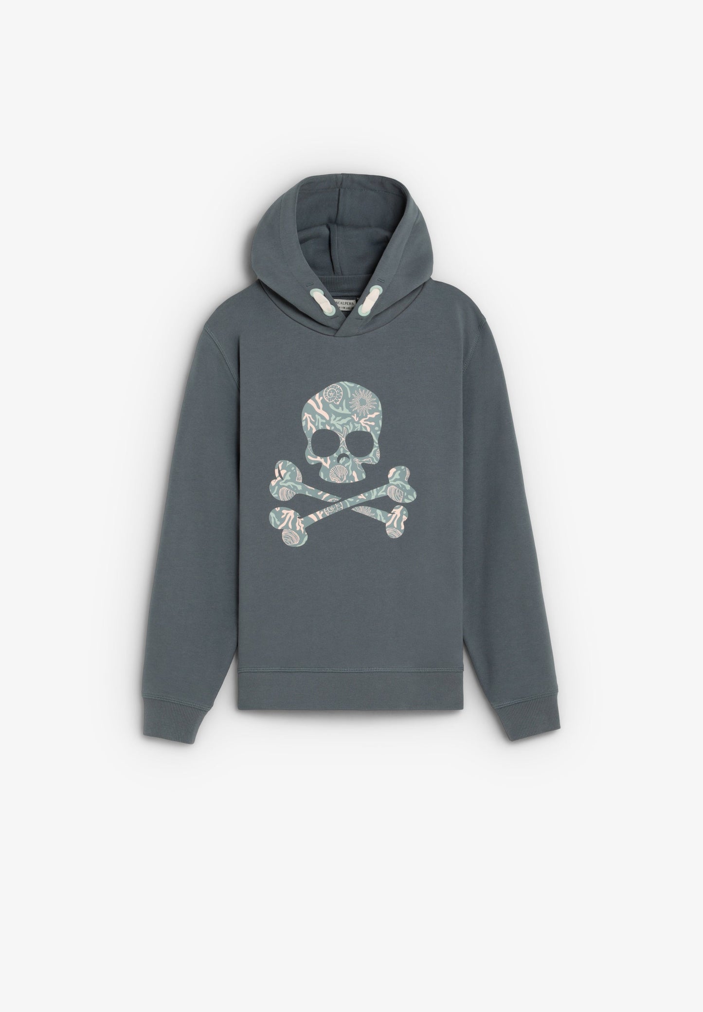 PRINTED SKULL DETAIL HOODIE