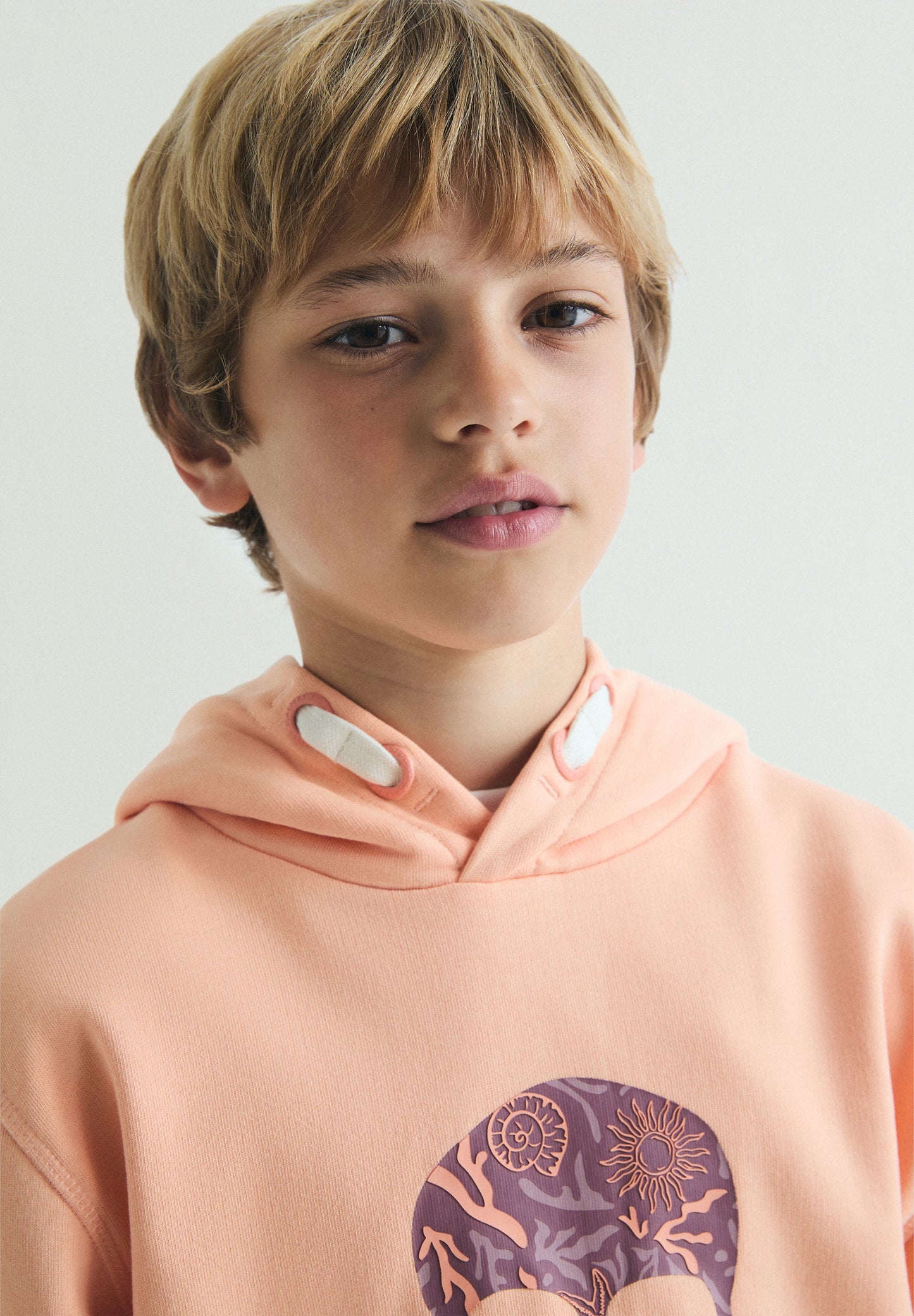 PRINTED SKULL DETAIL HOODIE