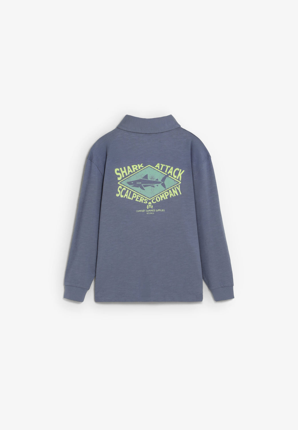 POLO MANGA LARGA ESTAMPADO A CONTRASTE - Scalpers